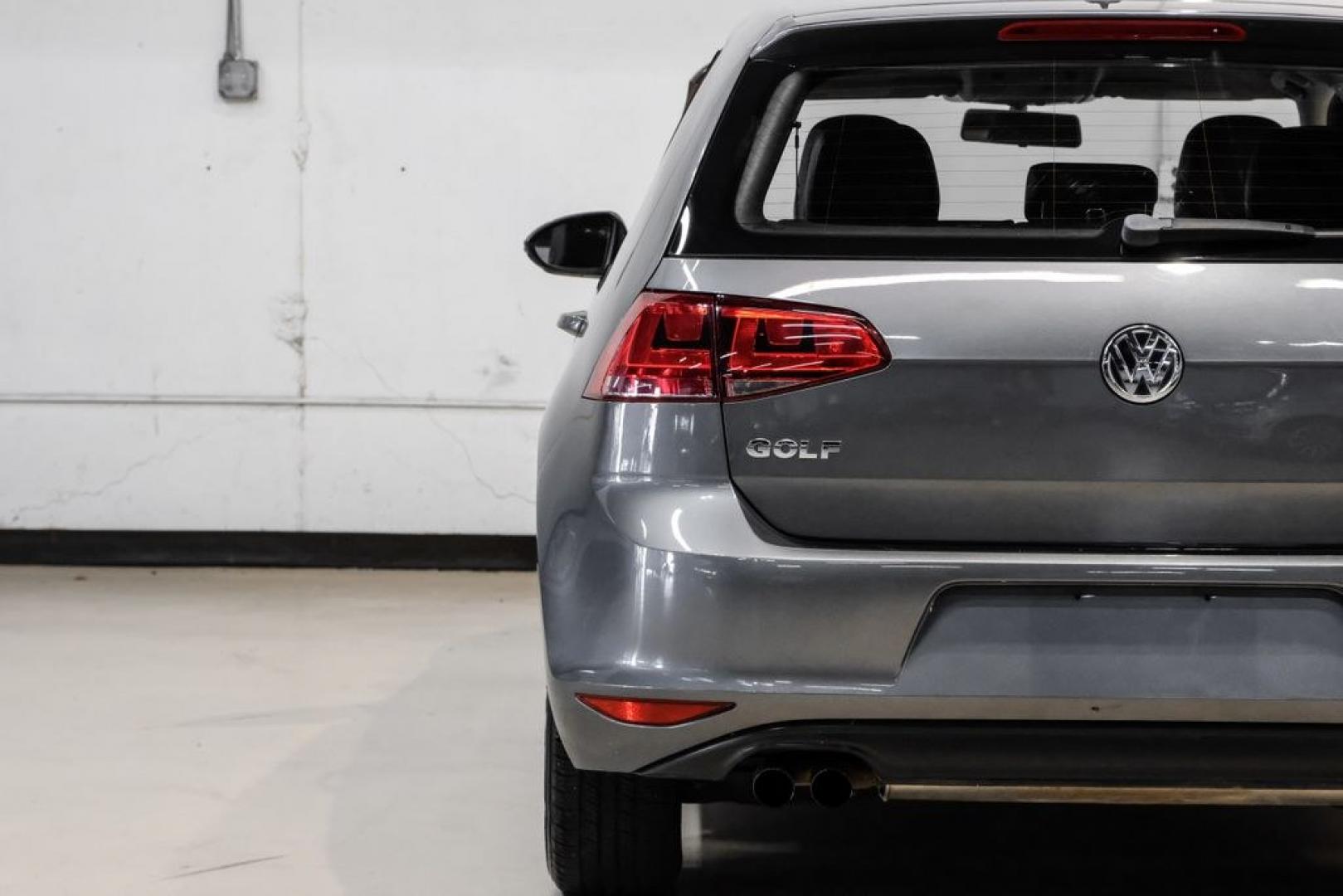 2015 Platinum Gray Metallic /Titan Black Volkswagen Golf TSI S 4-Door (3VW217AU0FM) with an 1.8L I4 Turbocharged DOHC 16V ULEV II 170hp engine, Automatic transmission, located at 15300 Midway Rd., Addison, TX, 75001, (972) 702-0011, 32.958321, -96.838074- Photo#44