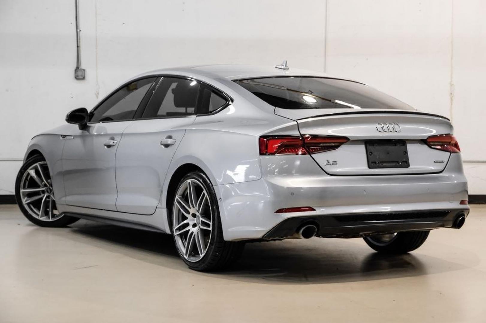 2019 Silver Metallic /Black Audi A5 Sportback Prestige (WAUFNCF55KA) with an 2.0L 4-Cylinder TFSI engine, Automatic transmission, located at 15300 Midway Rd., Addison, TX, 75001, (972) 702-0011, 32.958321, -96.838074- Photo#9