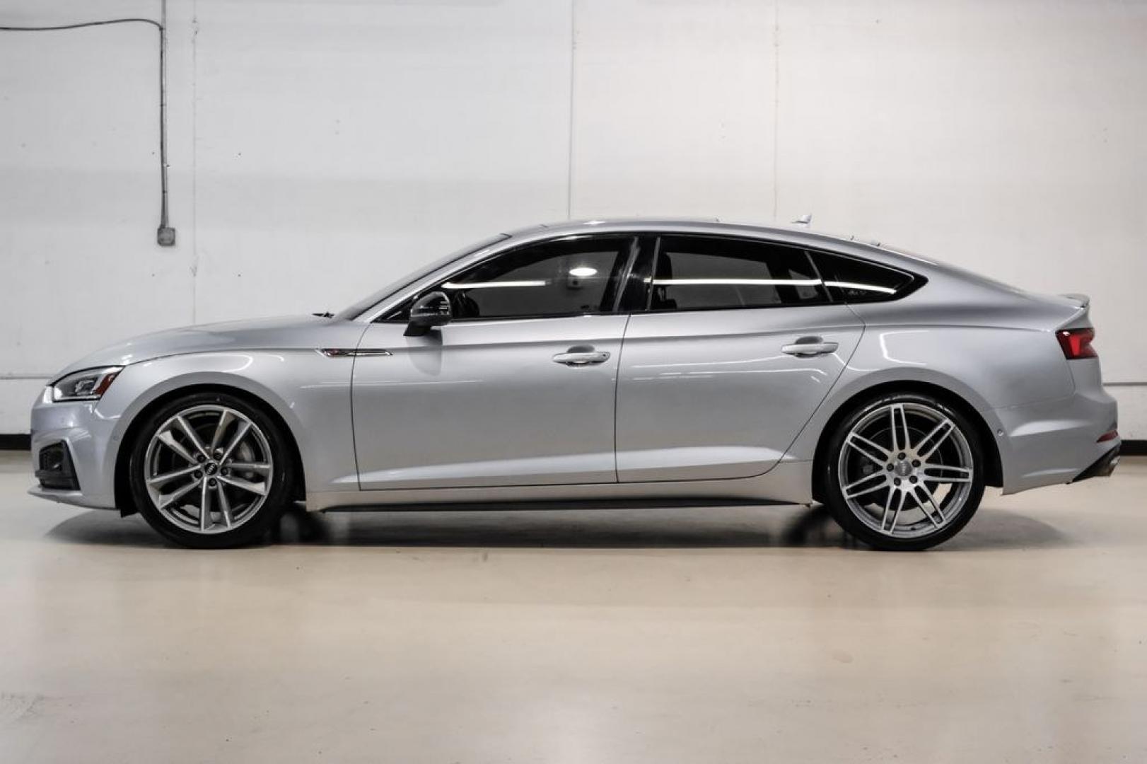 2019 Silver Metallic /Black Audi A5 Sportback Prestige (WAUFNCF55KA) with an 2.0L 4-Cylinder TFSI engine, Automatic transmission, located at 15300 Midway Rd., Addison, TX, 75001, (972) 702-0011, 32.958321, -96.838074- Photo#10