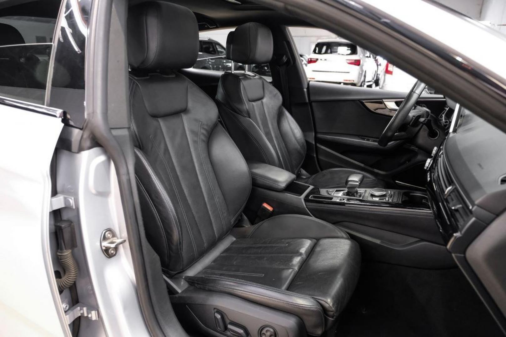 2019 Silver Metallic /Black Audi A5 Sportback Prestige (WAUFNCF55KA) with an 2.0L 4-Cylinder TFSI engine, Automatic transmission, located at 15300 Midway Rd., Addison, TX, 75001, (972) 702-0011, 32.958321, -96.838074- Photo#28