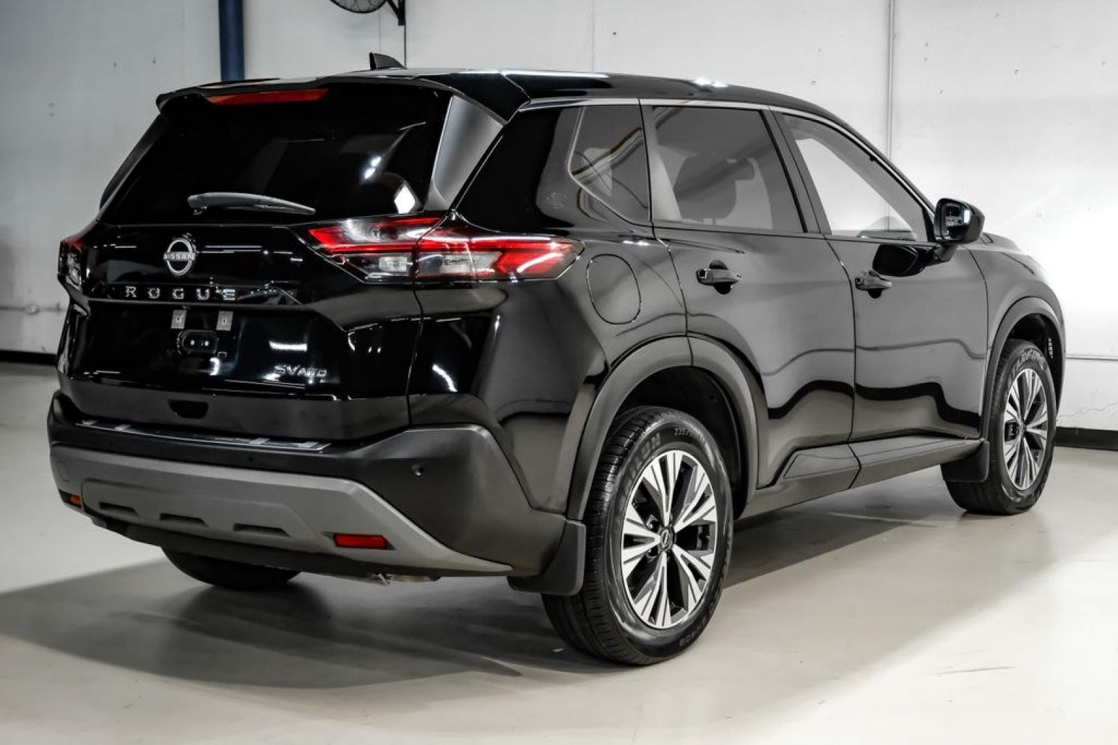 2023 Super Black /Charcoal Nissan Rogue SV (JN8BT3BB7PW) with an 1.5L I3 Turbocharged DOHC 12V LEV3-ULEV50 201hp engine, CVT transmission, located at 15300 Midway Rd., Addison, TX, 75001, (972) 702-0011, 32.958321, -96.838074- Photo#7