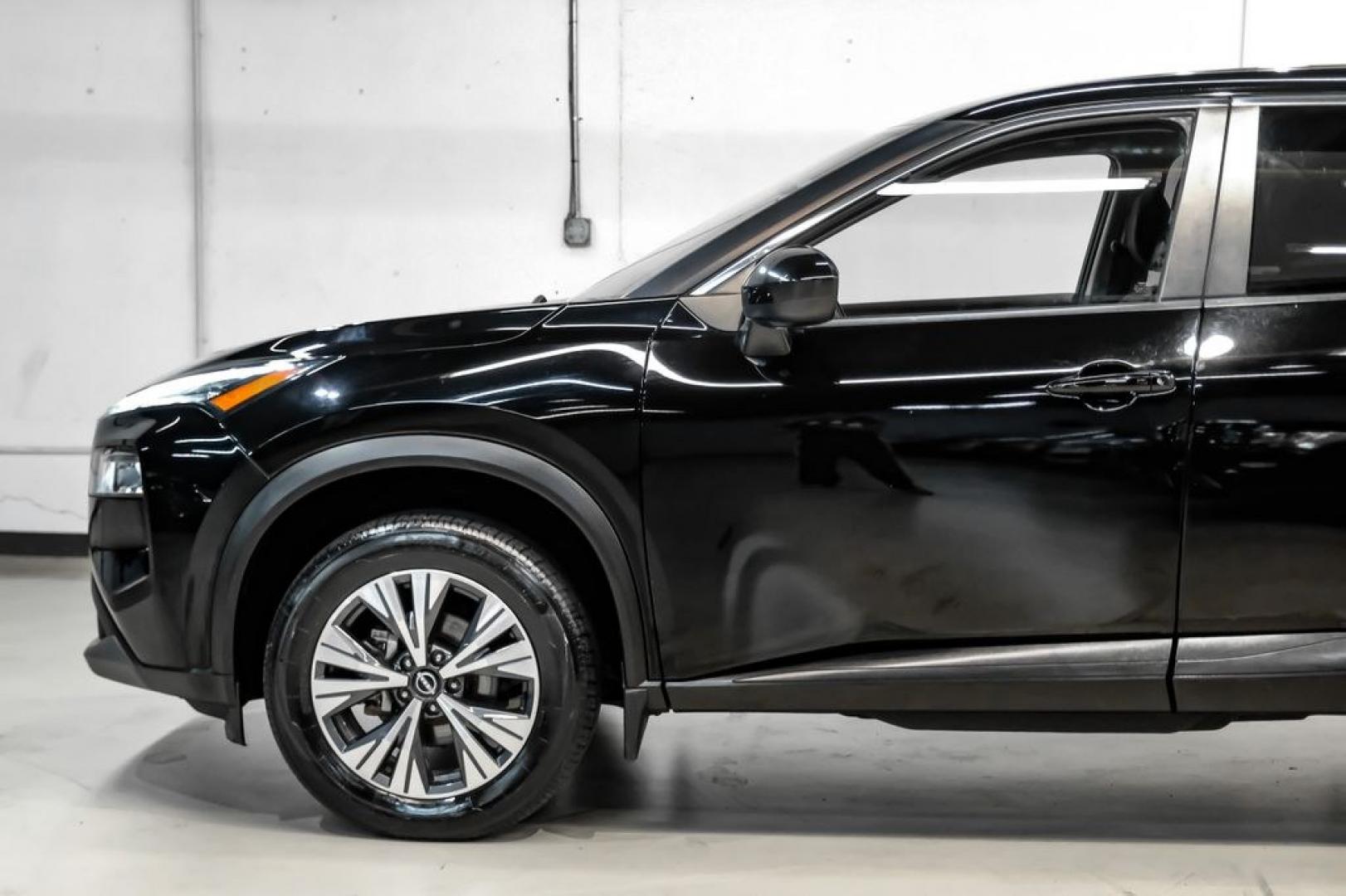 2023 Super Black /Charcoal Nissan Rogue SV (JN8BT3BB7PW) with an 1.5L I3 Turbocharged DOHC 12V LEV3-ULEV50 201hp engine, CVT transmission, located at 15300 Midway Rd., Addison, TX, 75001, (972) 702-0011, 32.958321, -96.838074- Photo#11