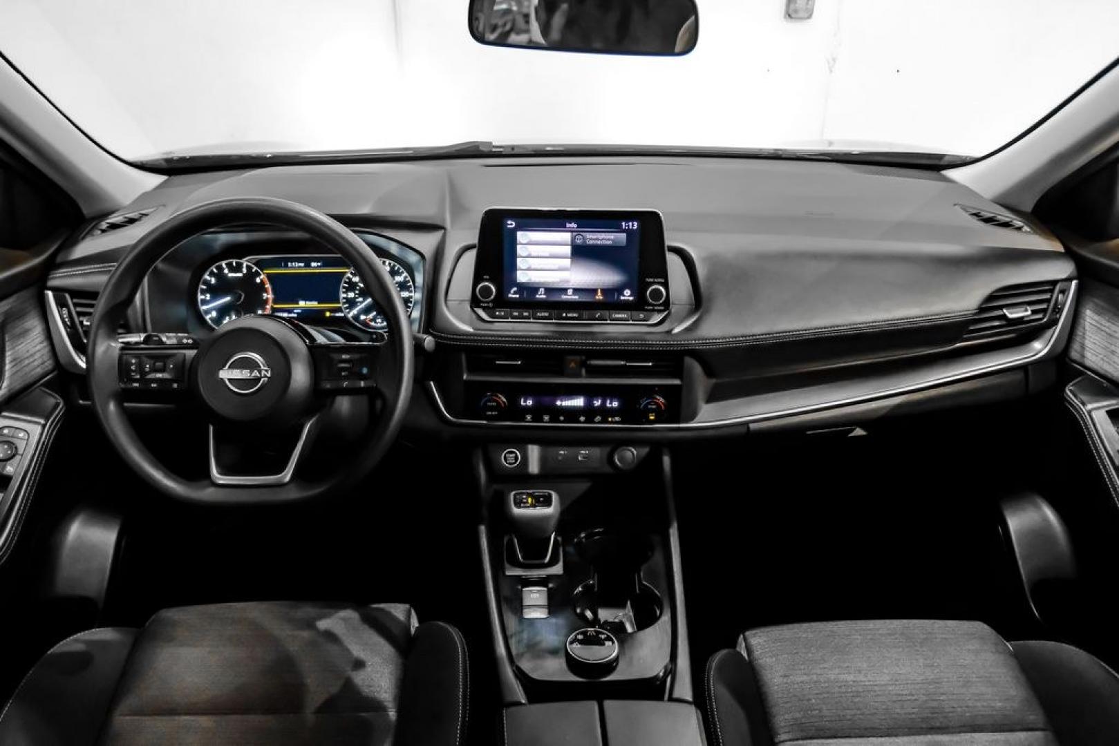 2023 Super Black /Charcoal Nissan Rogue SV (JN8BT3BB7PW) with an 1.5L I3 Turbocharged DOHC 12V LEV3-ULEV50 201hp engine, CVT transmission, located at 15300 Midway Rd., Addison, TX, 75001, (972) 702-0011, 32.958321, -96.838074- Photo#14