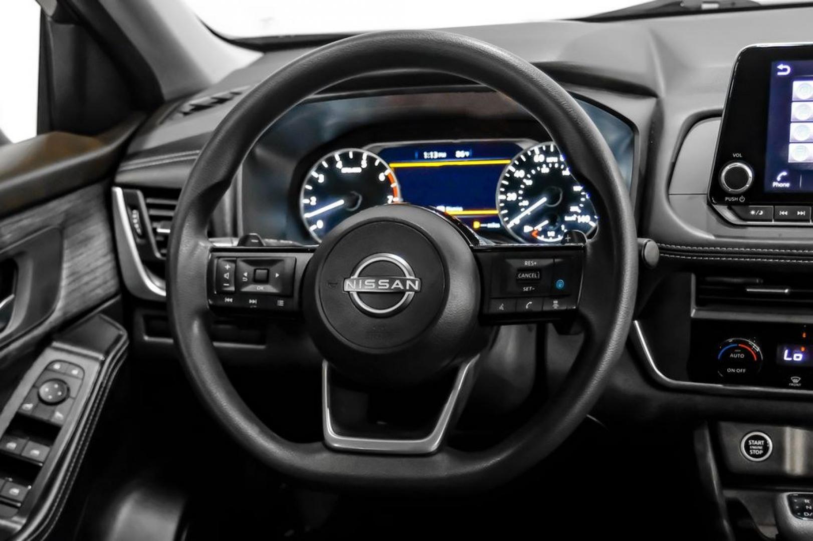 2023 Super Black /Charcoal Nissan Rogue SV (JN8BT3BB7PW) with an 1.5L I3 Turbocharged DOHC 12V LEV3-ULEV50 201hp engine, CVT transmission, located at 15300 Midway Rd., Addison, TX, 75001, (972) 702-0011, 32.958321, -96.838074- Photo#15