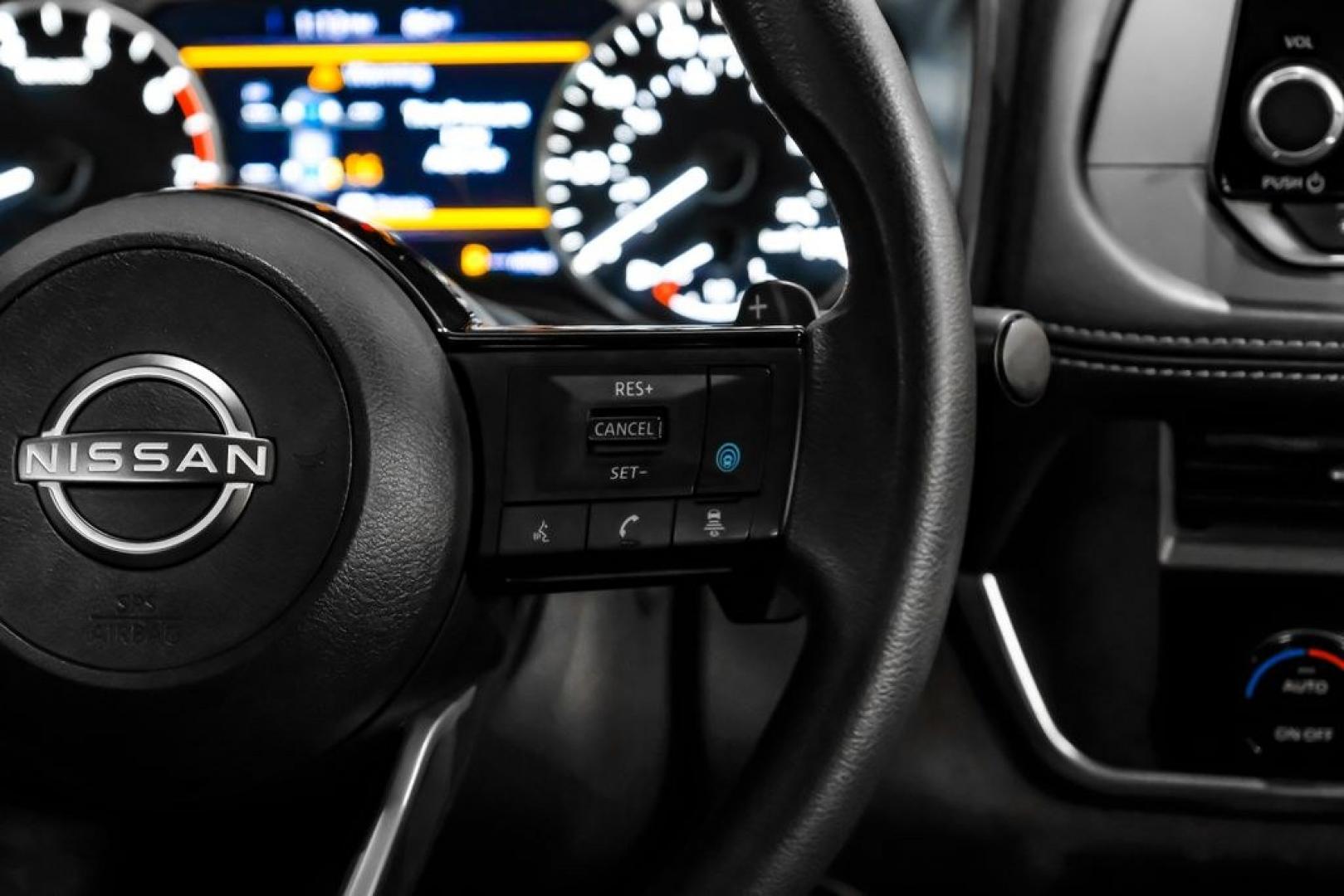 2023 Super Black /Charcoal Nissan Rogue SV (JN8BT3BB7PW) with an 1.5L I3 Turbocharged DOHC 12V LEV3-ULEV50 201hp engine, CVT transmission, located at 15300 Midway Rd., Addison, TX, 75001, (972) 702-0011, 32.958321, -96.838074- Photo#17
