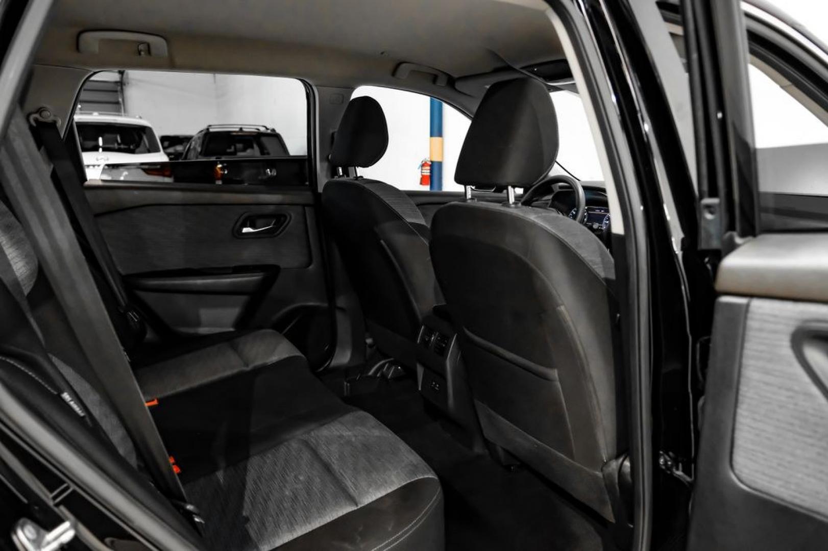 2023 Super Black /Charcoal Nissan Rogue SV (JN8BT3BB7PW) with an 1.5L I3 Turbocharged DOHC 12V LEV3-ULEV50 201hp engine, CVT transmission, located at 15300 Midway Rd., Addison, TX, 75001, (972) 702-0011, 32.958321, -96.838074- Photo#35