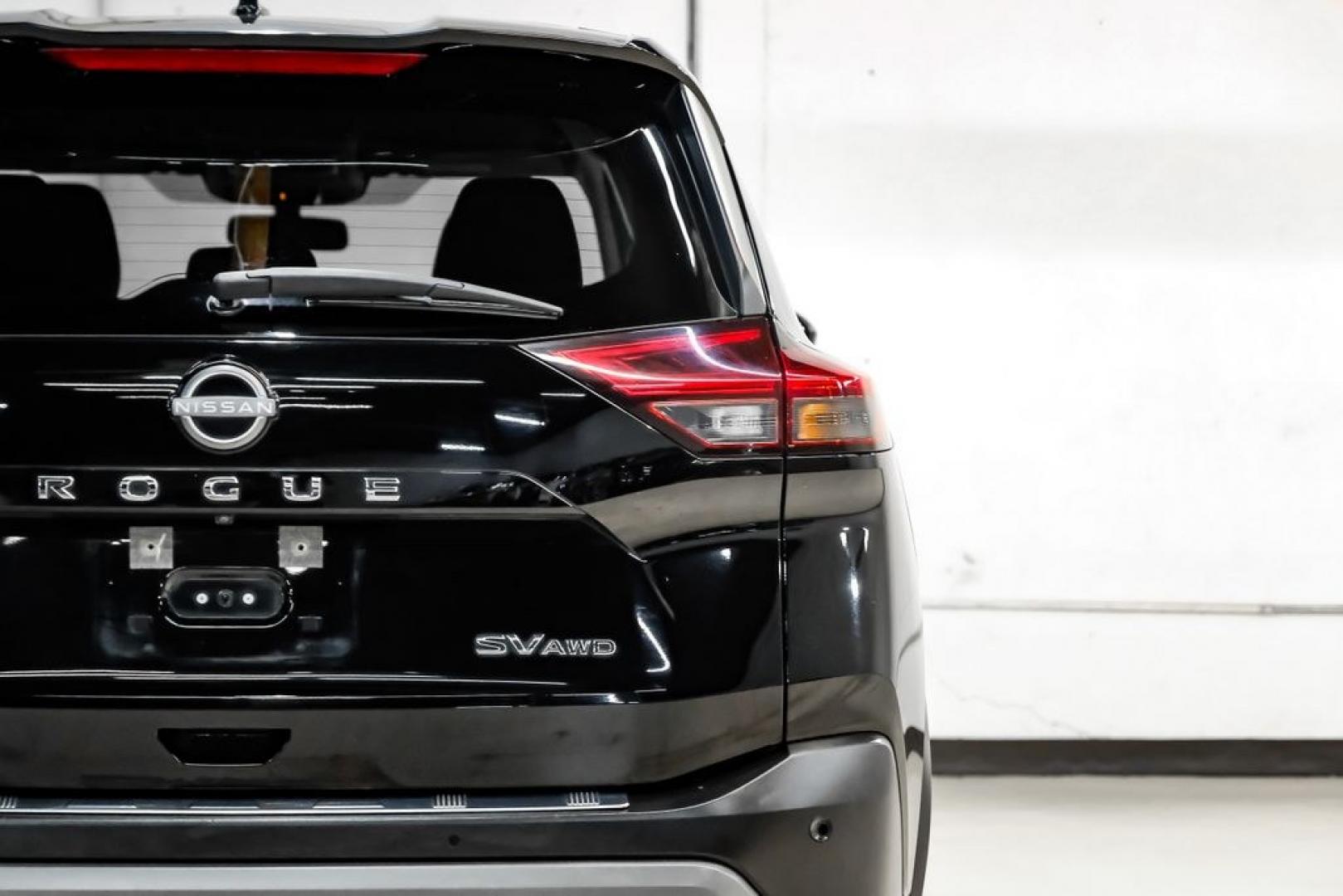 2023 Super Black /Charcoal Nissan Rogue SV (JN8BT3BB7PW) with an 1.5L I3 Turbocharged DOHC 12V LEV3-ULEV50 201hp engine, CVT transmission, located at 15300 Midway Rd., Addison, TX, 75001, (972) 702-0011, 32.958321, -96.838074- Photo#49