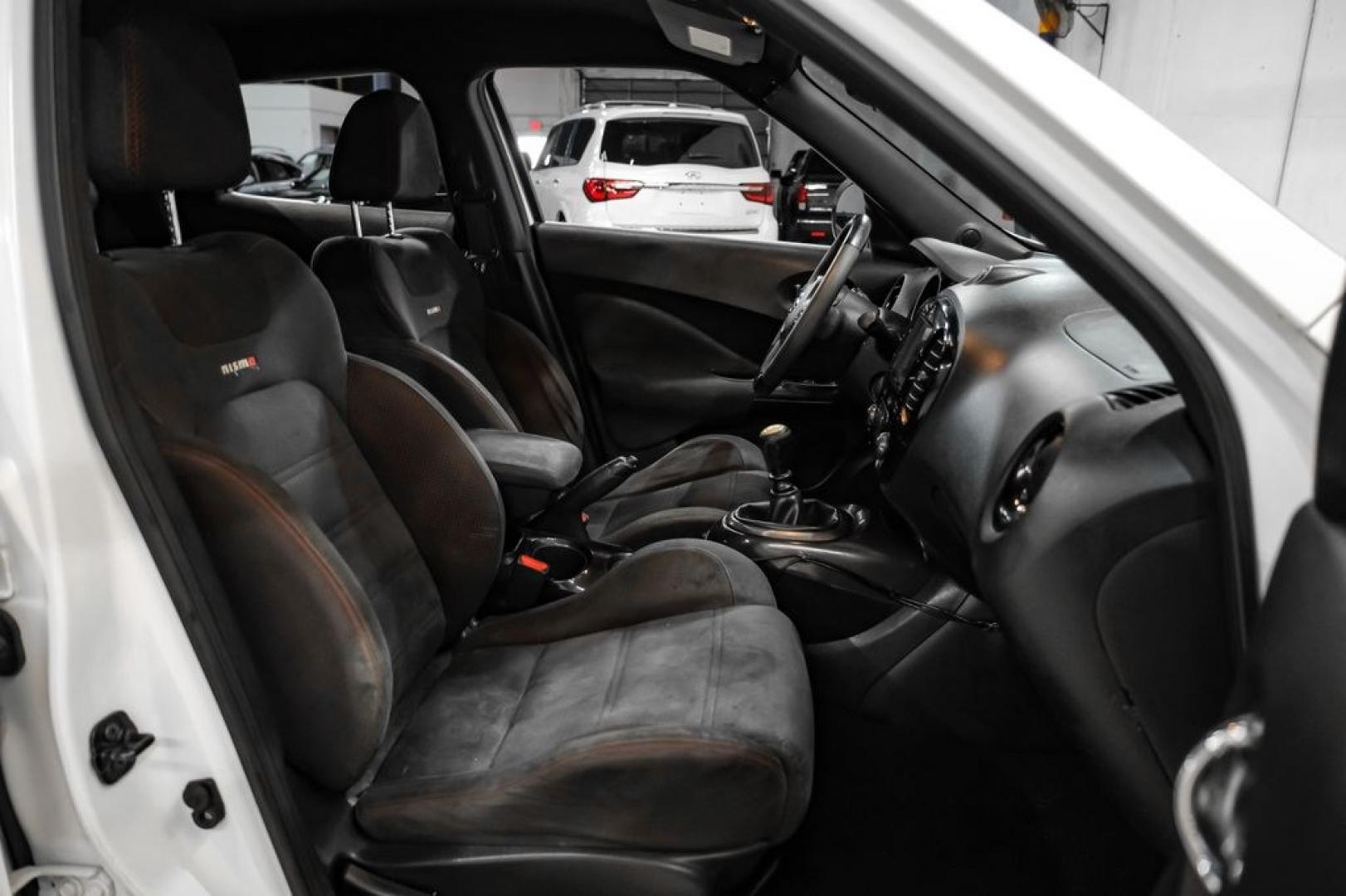 2013 Pearl White /Nismo Nissan Juke NISMO (JN8AF5MRXDT) with an 1.6L I4 DOHC 16V engine, Manual transmission, located at 15300 Midway Rd., Addison, TX, 75001, (972) 702-0011, 32.958321, -96.838074- Photo#32