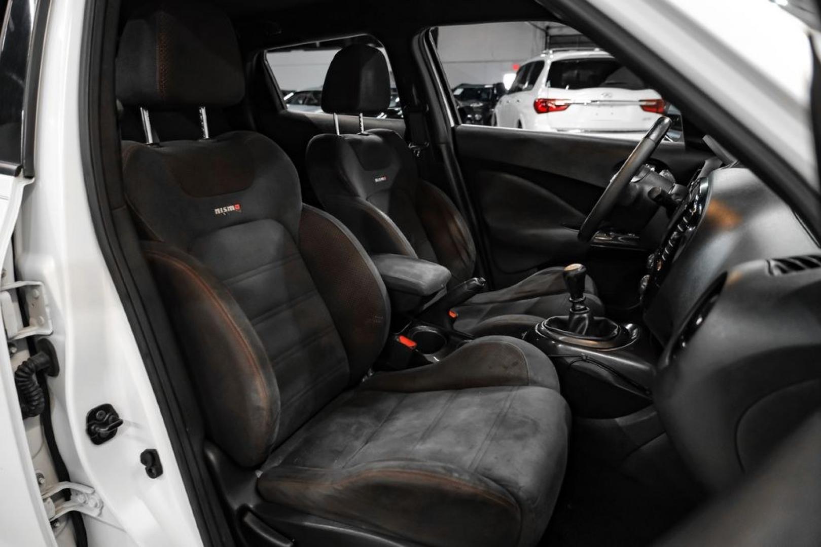 2013 Pearl White /Nismo Nissan Juke NISMO (JN8AF5MRXDT) with an 1.6L I4 DOHC 16V engine, Manual transmission, located at 15300 Midway Rd., Addison, TX, 75001, (972) 702-0011, 32.958321, -96.838074- Photo#33