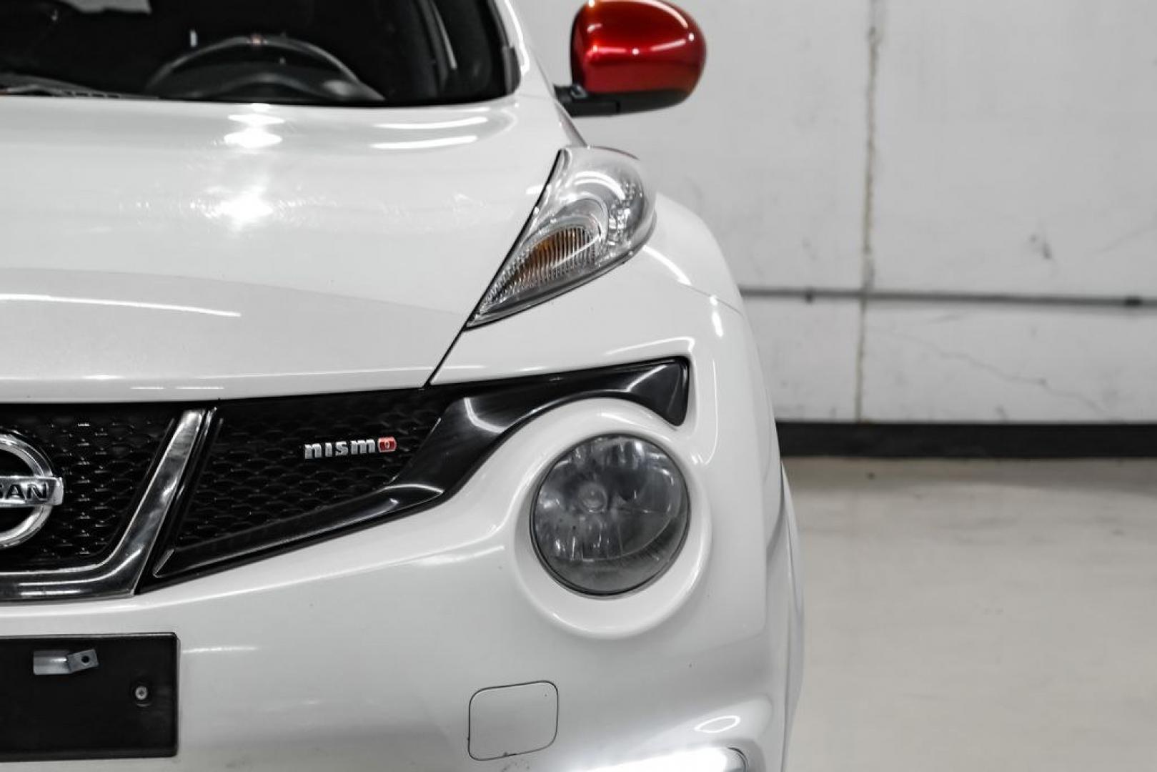 2013 Pearl White /Nismo Nissan Juke NISMO (JN8AF5MRXDT) with an 1.6L I4 DOHC 16V engine, Manual transmission, located at 15300 Midway Rd., Addison, TX, 75001, (972) 702-0011, 32.958321, -96.838074- Photo#45