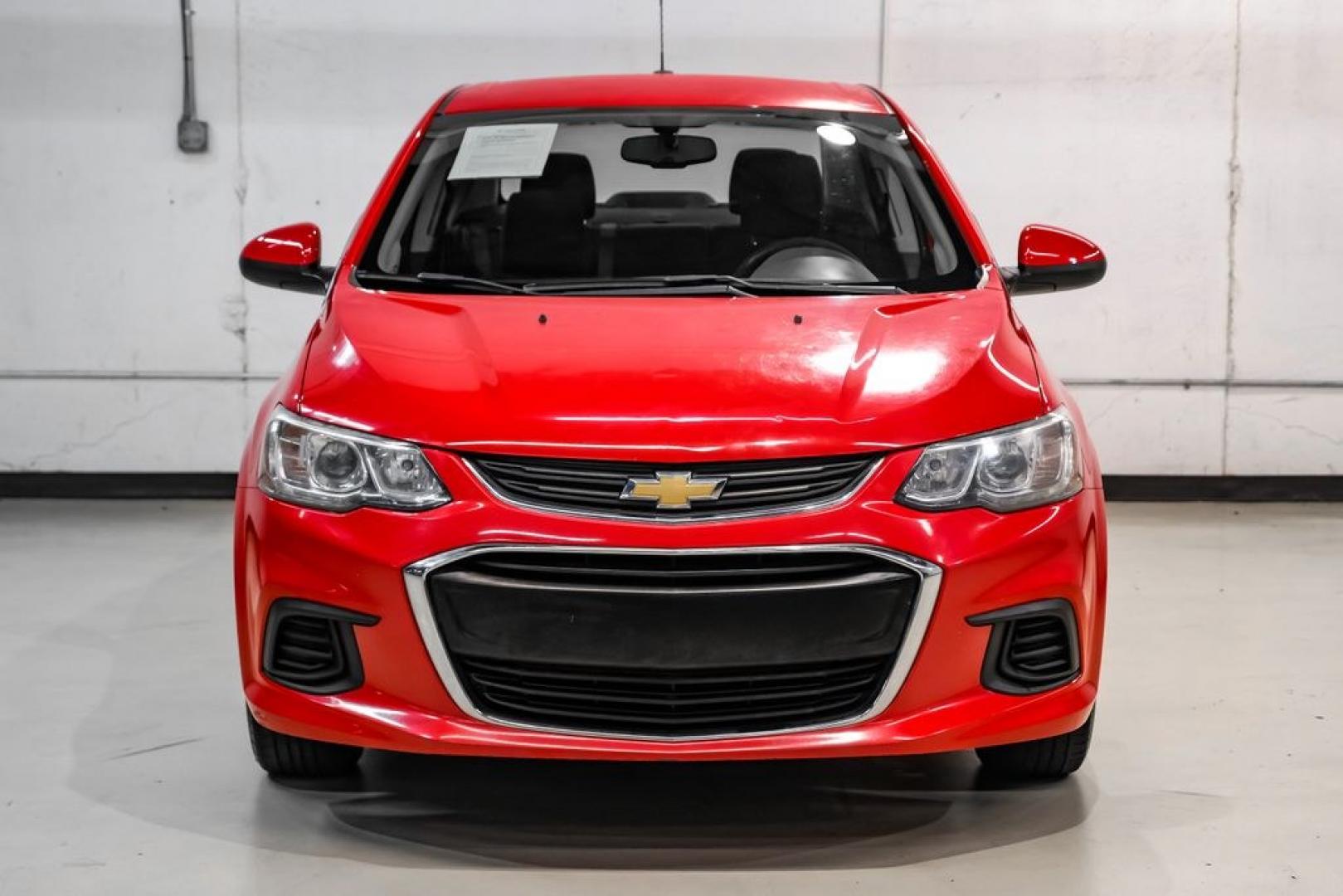 2018 Red /Jet Black/Dark Titanium Chevrolet Sonic LT (1G1JD5SH5J4) with an ECOTEC 1.8L I4 DOHC VVT engine, Automatic transmission, located at 15300 Midway Rd., Addison, TX, 75001, (972) 702-0011, 32.958321, -96.838074- Photo#4