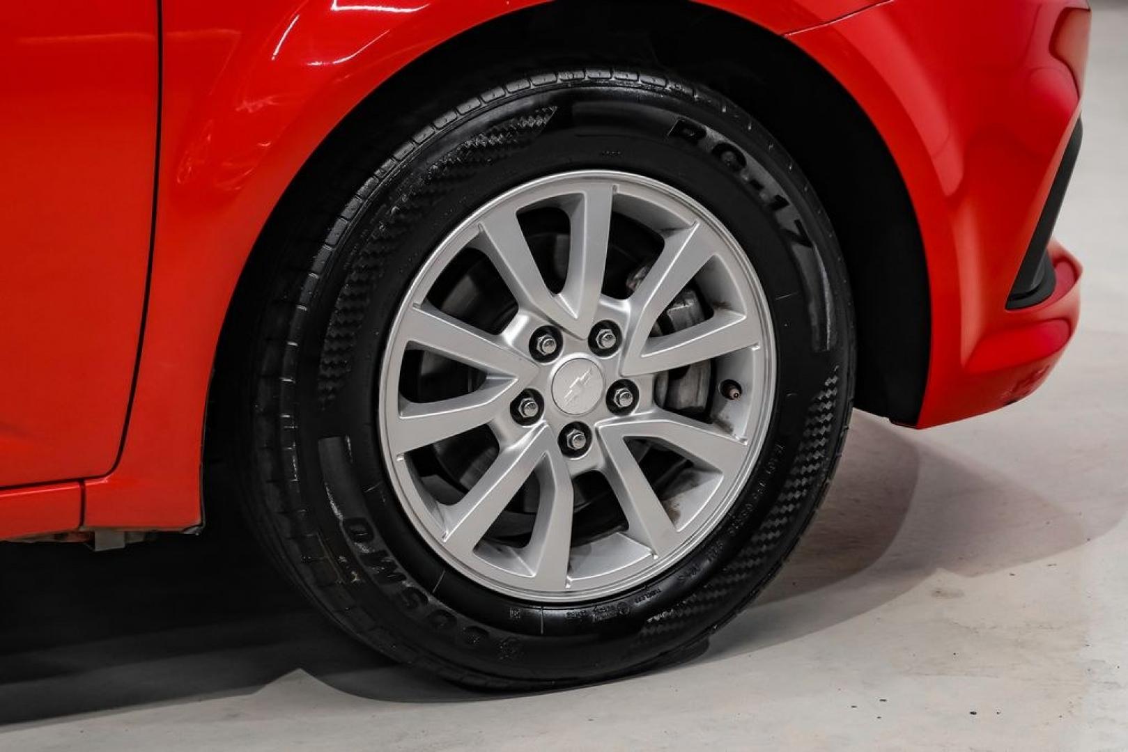 2018 Red /Jet Black/Dark Titanium Chevrolet Sonic LT (1G1JD5SH5J4) with an ECOTEC 1.8L I4 DOHC VVT engine, Automatic transmission, located at 15300 Midway Rd., Addison, TX, 75001, (972) 702-0011, 32.958321, -96.838074- Photo#51