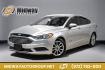 2017 Ingot Silver /Medium Light Stone Ford Fusion Hybrid SE (3FA6P0LU3HR) with an I4 Hybrid engine, CVT transmission, located at 15300 Midway Rd., Addison, TX, 75001, (972) 702-0011, 32.958321, -96.838074- Photo#0