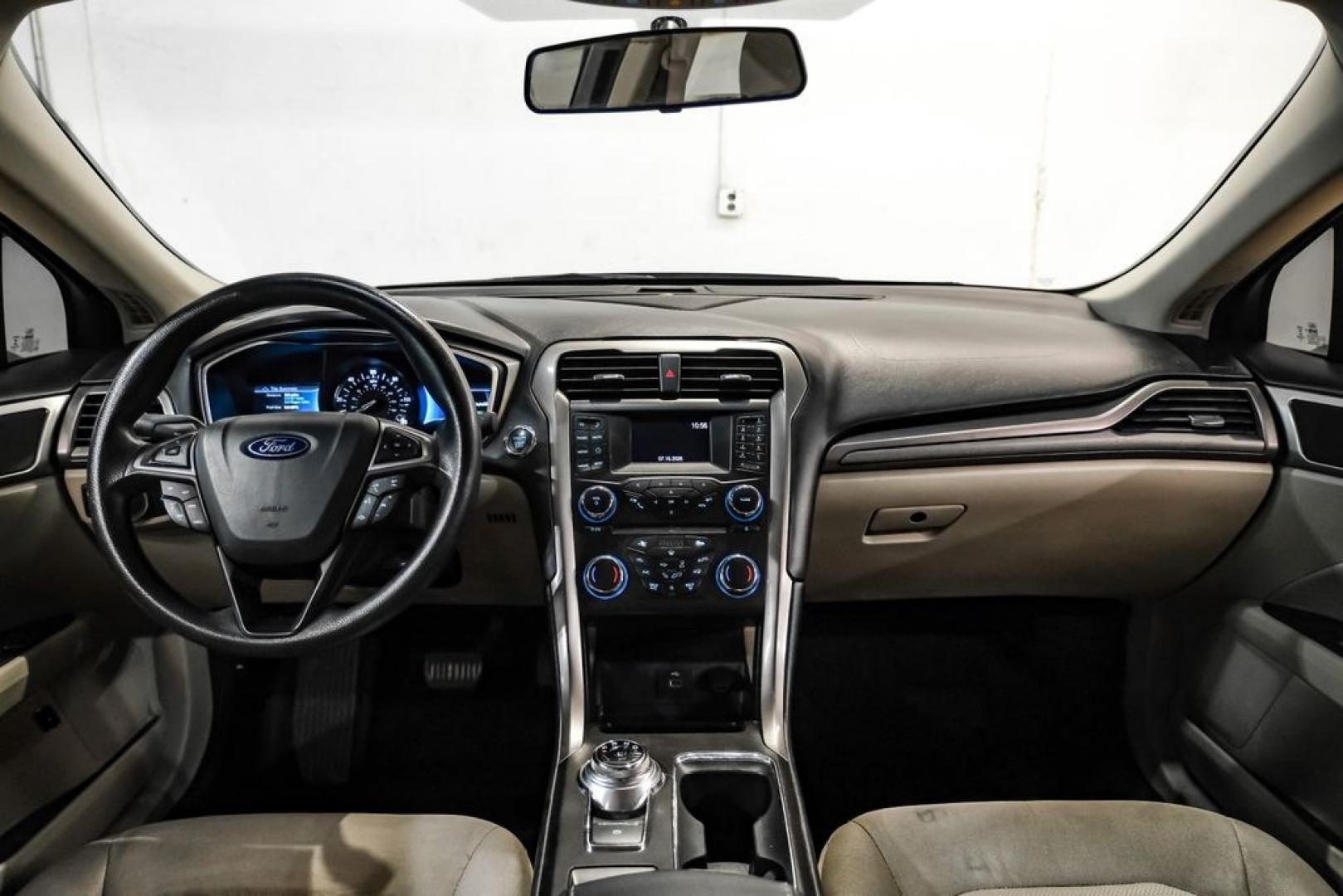 2017 Ingot Silver /Medium Light Stone Ford Fusion Hybrid SE (3FA6P0LU3HR) with an I4 Hybrid engine, CVT transmission, located at 15300 Midway Rd., Addison, TX, 75001, (972) 702-0011, 32.958321, -96.838074- Photo#11