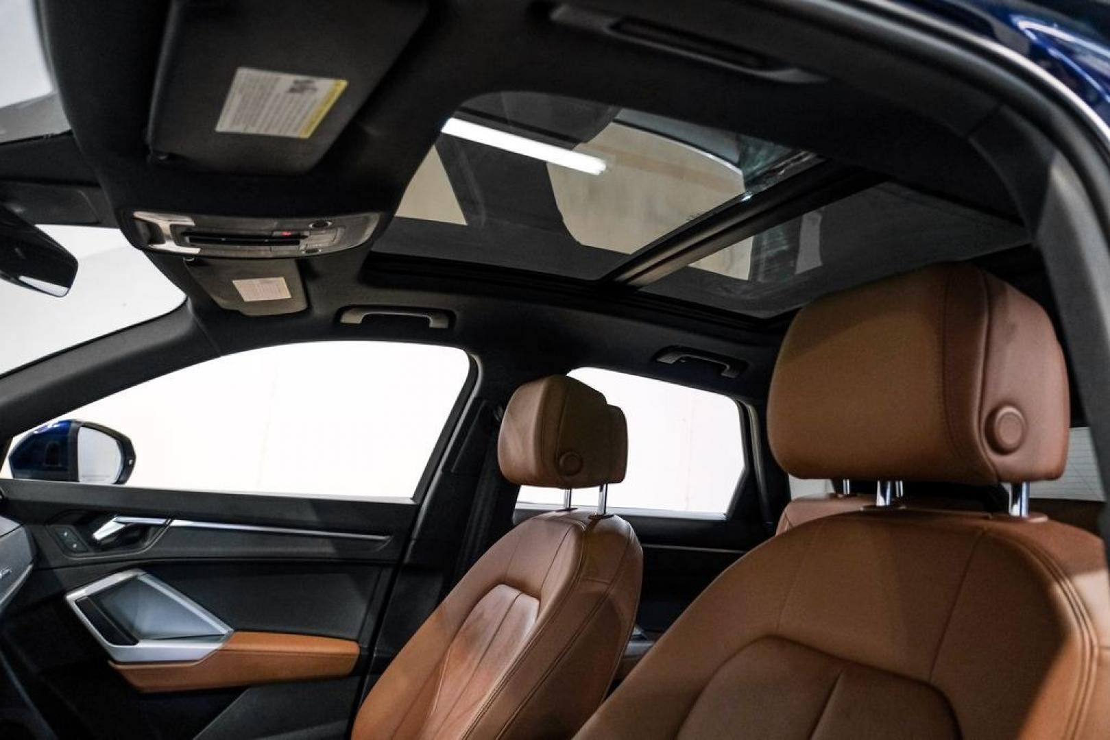 2022 Navarra Blue Metallic /Okapi Brown Audi Q3 Premium (WA1DECF31N1) with an 2.0L 4-Cylinder TFSI engine, Automatic transmission, located at 15300 Midway Rd., Addison, TX, 75001, (972) 702-0011, 32.958321, -96.838074- Photo#4