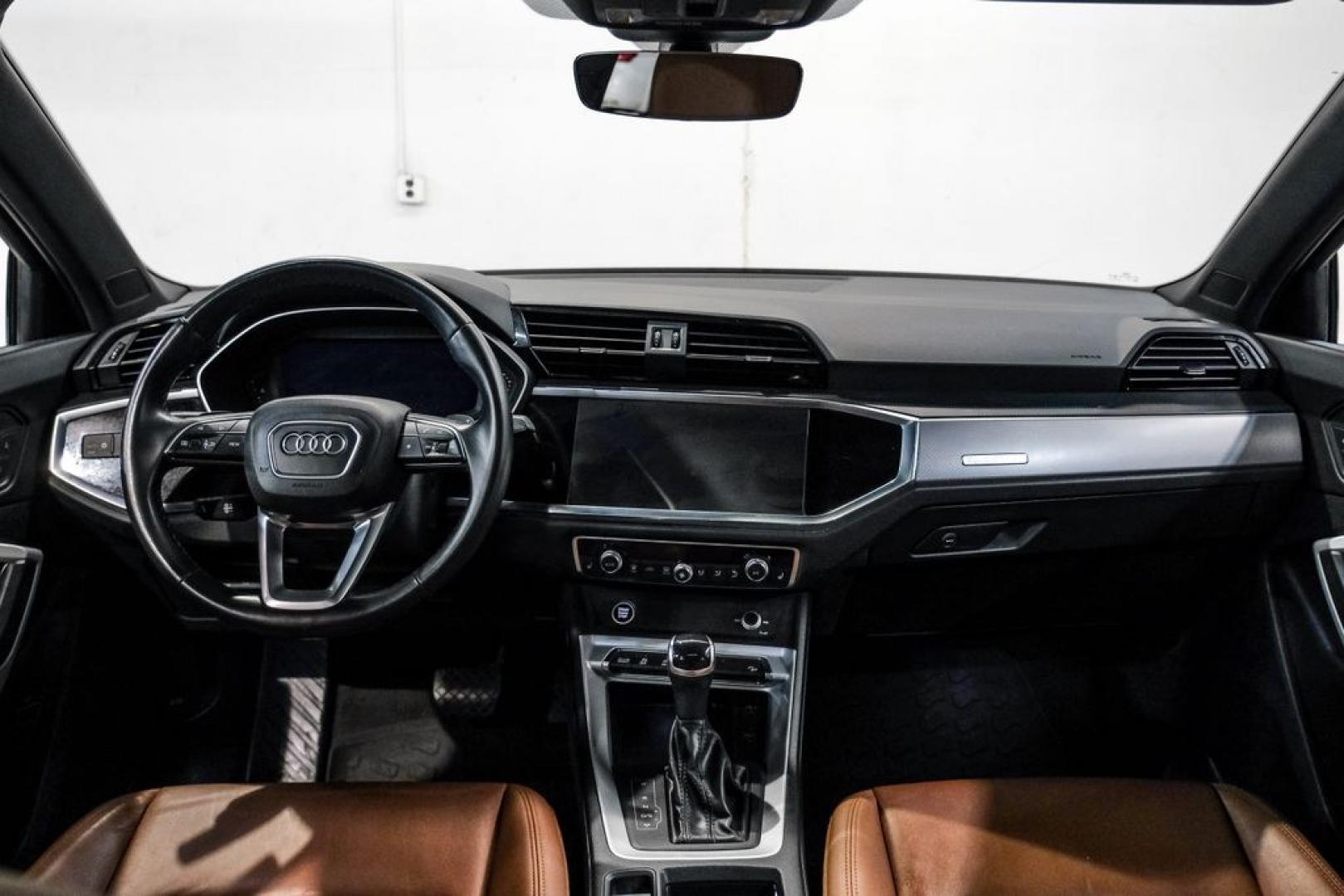 2022 Navarra Blue Metallic /Okapi Brown Audi Q3 Premium (WA1DECF31N1) with an 2.0L 4-Cylinder TFSI engine, Automatic transmission, located at 15300 Midway Rd., Addison, TX, 75001, (972) 702-0011, 32.958321, -96.838074- Photo#12