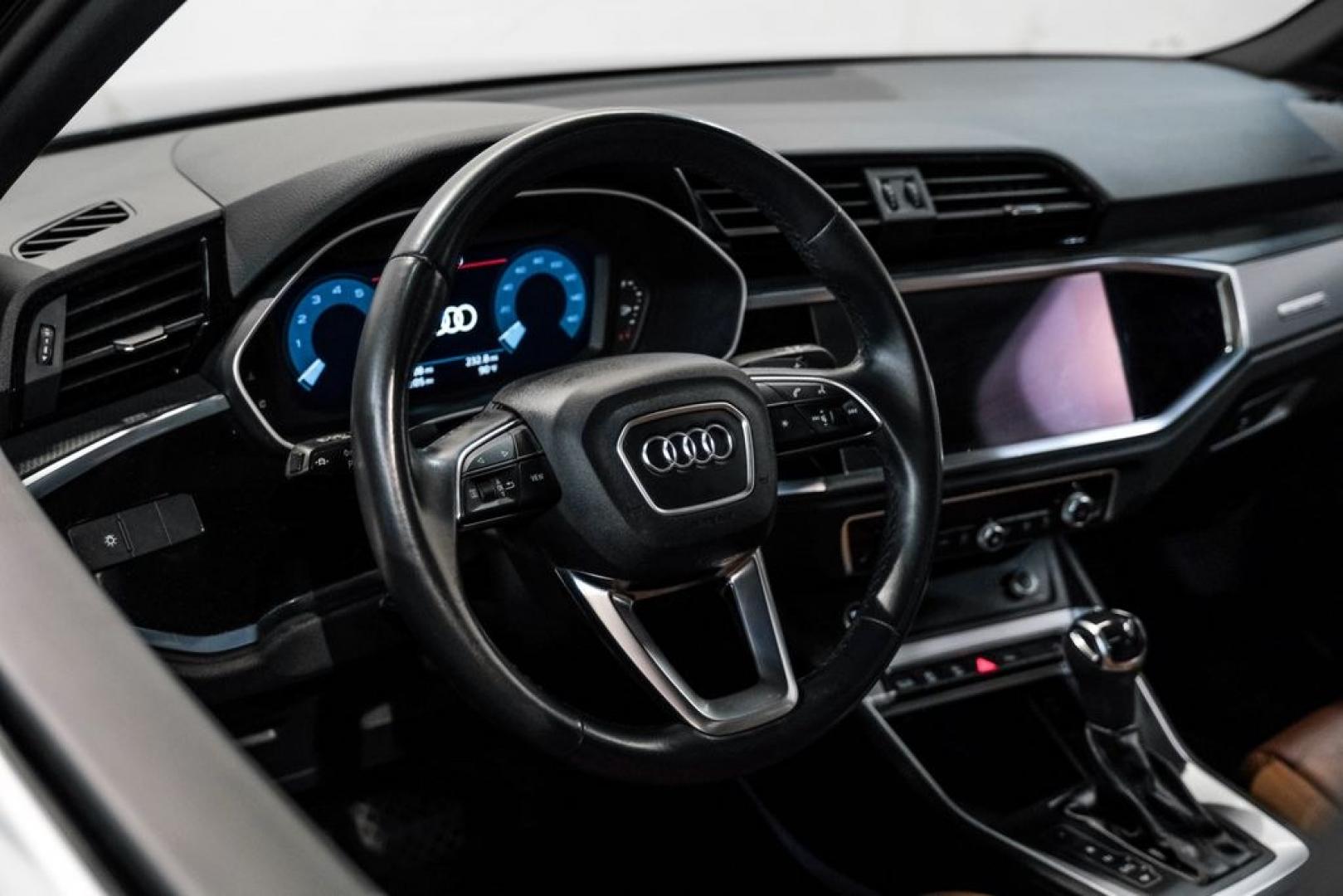 2022 Navarra Blue Metallic /Okapi Brown Audi Q3 Premium (WA1DECF31N1) with an 2.0L 4-Cylinder TFSI engine, Automatic transmission, located at 15300 Midway Rd., Addison, TX, 75001, (972) 702-0011, 32.958321, -96.838074- Photo#14