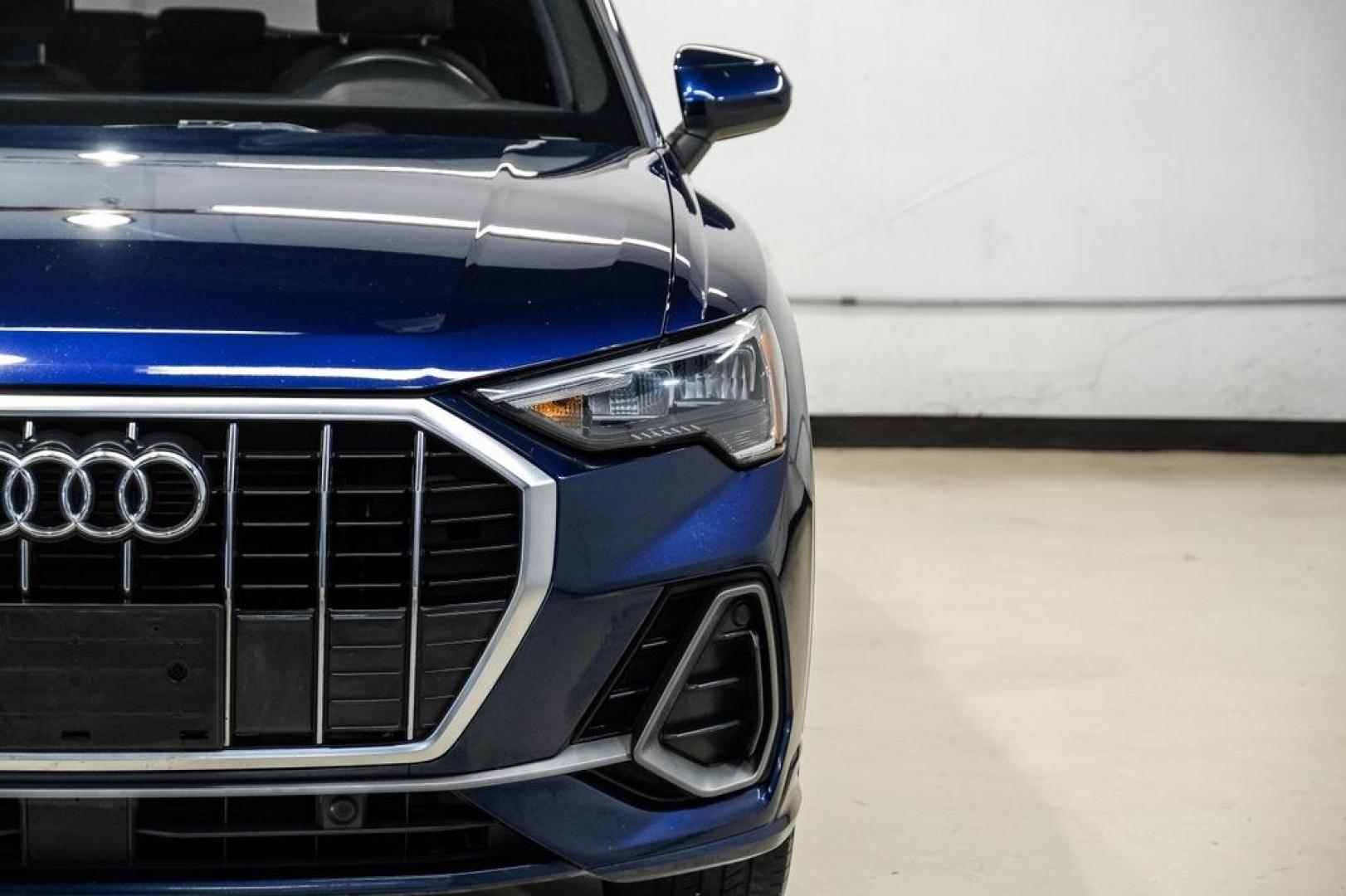 2022 Navarra Blue Metallic /Okapi Brown Audi Q3 Premium (WA1DECF31N1) with an 2.0L 4-Cylinder TFSI engine, Automatic transmission, located at 15300 Midway Rd., Addison, TX, 75001, (972) 702-0011, 32.958321, -96.838074- Photo#41