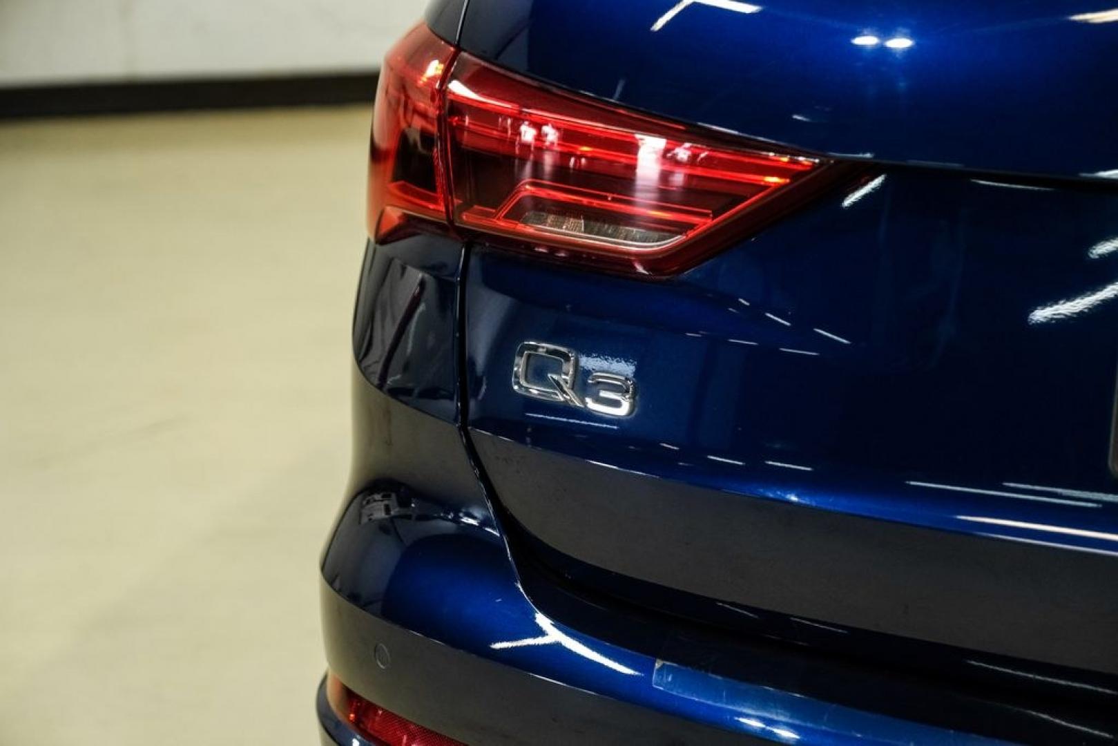 2022 Navarra Blue Metallic /Okapi Brown Audi Q3 Premium (WA1DECF31N1) with an 2.0L 4-Cylinder TFSI engine, Automatic transmission, located at 15300 Midway Rd., Addison, TX, 75001, (972) 702-0011, 32.958321, -96.838074- Photo#42