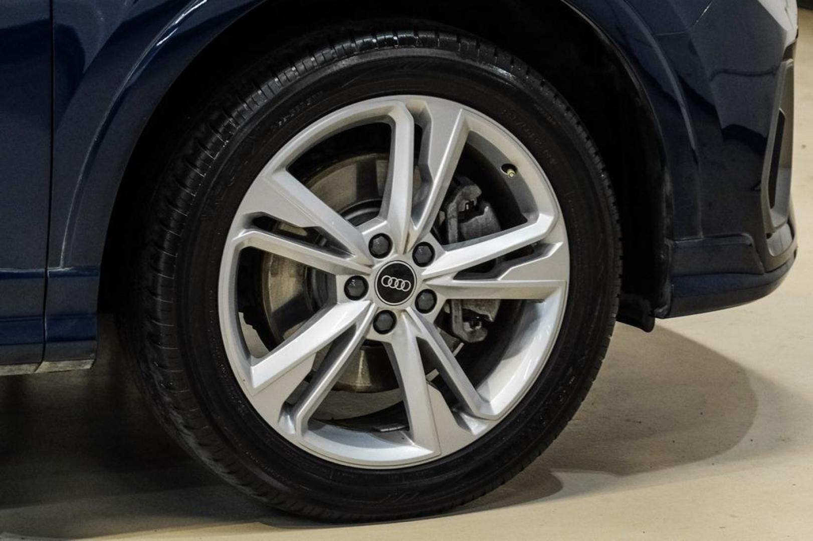 2022 Navarra Blue Metallic /Okapi Brown Audi Q3 Premium (WA1DECF31N1) with an 2.0L 4-Cylinder TFSI engine, Automatic transmission, located at 15300 Midway Rd., Addison, TX, 75001, (972) 702-0011, 32.958321, -96.838074- Photo#49