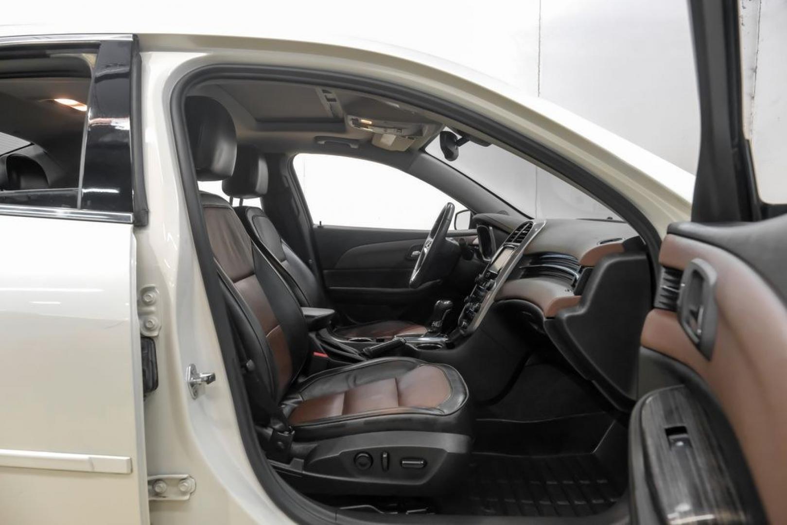 2014 White Diamond Clearcoat /Jet Black/Brownstone Chevrolet Malibu LTZ (1G11J5SX5EF) with an 2.0L 4-Cylinder DGI DOHC VVT Turbocharged engine, Automatic transmission, located at 15300 Midway Rd., Addison, TX, 75001, (972) 702-0011, 32.958321, -96.838074- Photo#38