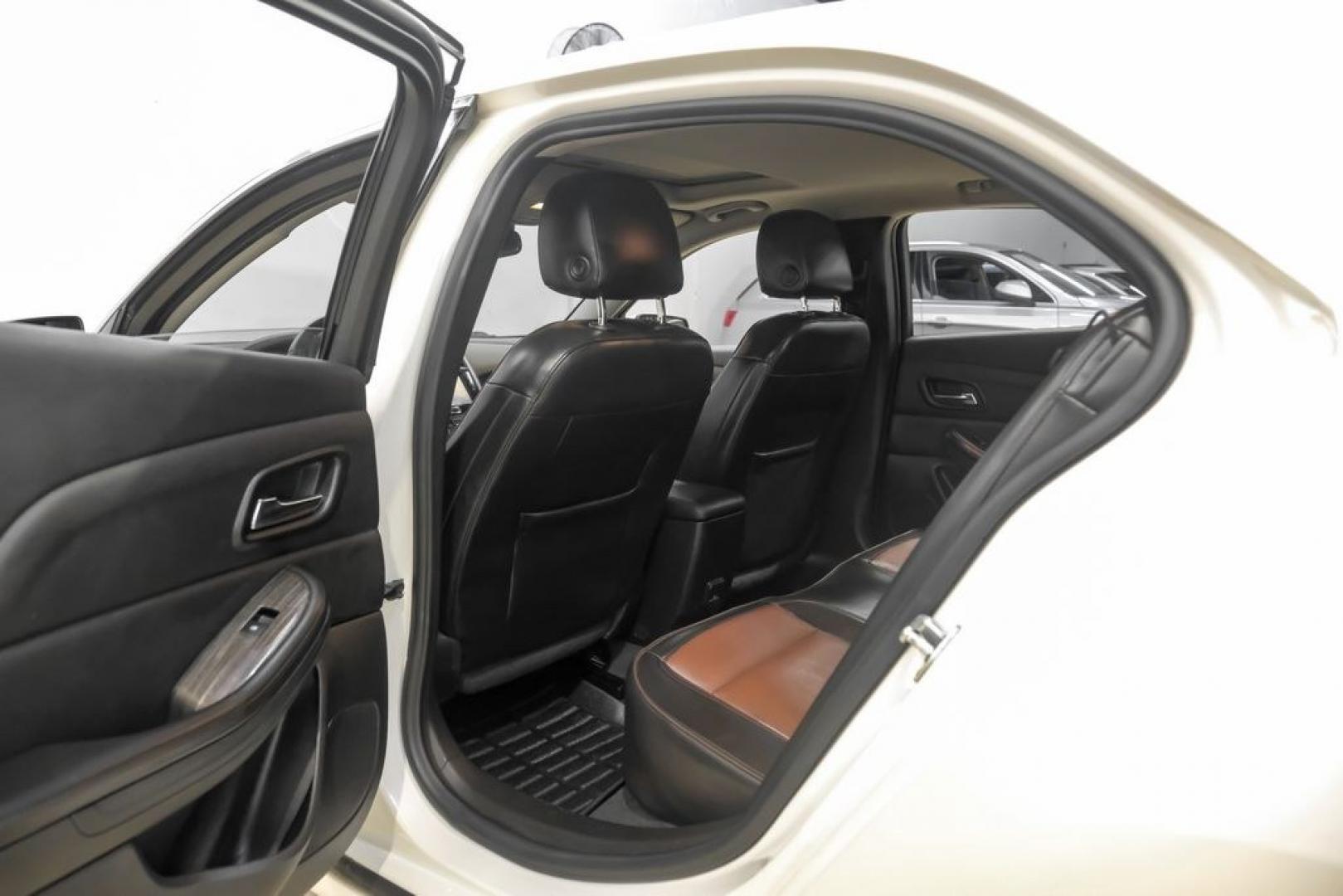 2014 White Diamond Clearcoat /Jet Black/Brownstone Chevrolet Malibu LTZ (1G11J5SX5EF) with an 2.0L 4-Cylinder DGI DOHC VVT Turbocharged engine, Automatic transmission, located at 15300 Midway Rd., Addison, TX, 75001, (972) 702-0011, 32.958321, -96.838074- Photo#43