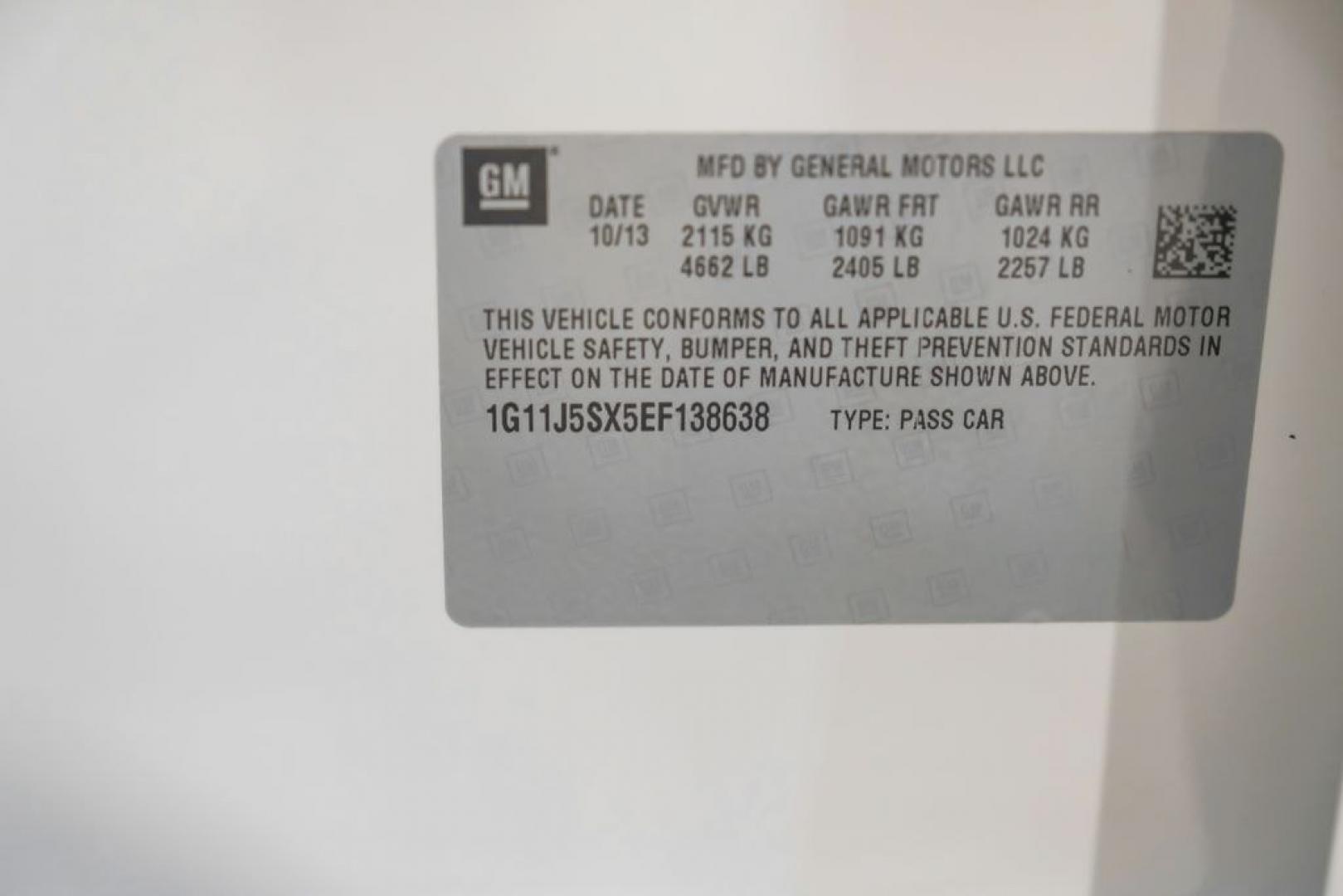 2014 White Diamond Clearcoat /Jet Black/Brownstone Chevrolet Malibu LTZ (1G11J5SX5EF) with an 2.0L 4-Cylinder DGI DOHC VVT Turbocharged engine, Automatic transmission, located at 15300 Midway Rd., Addison, TX, 75001, (972) 702-0011, 32.958321, -96.838074- Photo#66