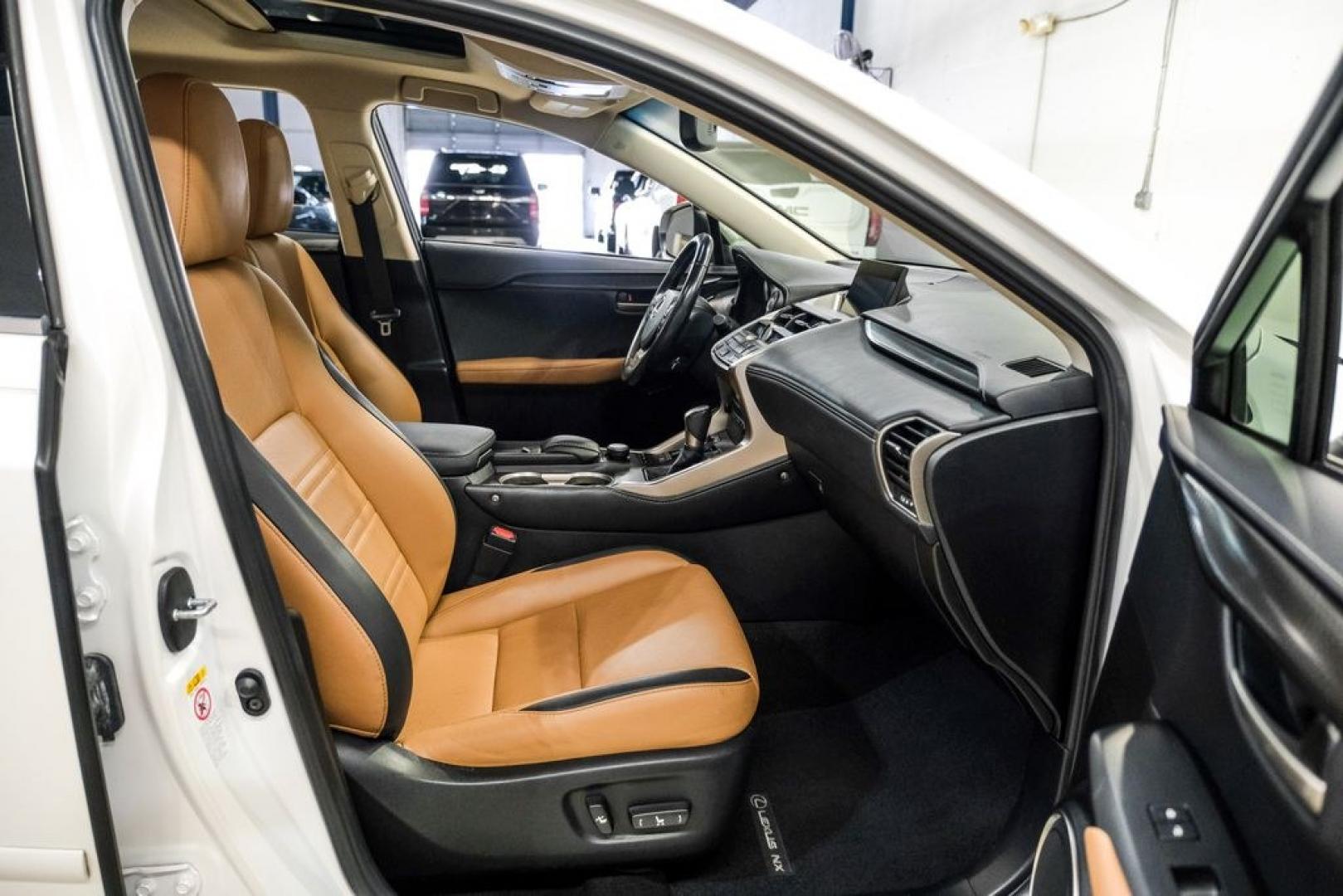 2016 White Pearl /Flaxen Lexus NX 200t (JTJYARBZ8G2) with an 2.0L 16V DOHC engine, Automatic transmission, located at 15300 Midway Rd., Addison, TX, 75001, (972) 702-0011, 32.958321, -96.838074- Photo#36