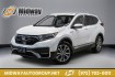 2021 Platinum White Pearl /Ivory Honda CR-V Hybrid Touring (7FART6H9XME) with an 2.0L I4 DOHC 16V engine, CVT transmission, located at 15300 Midway Rd., Addison, TX, 75001, (972) 702-0011, 32.958321, -96.838074- Photo#0