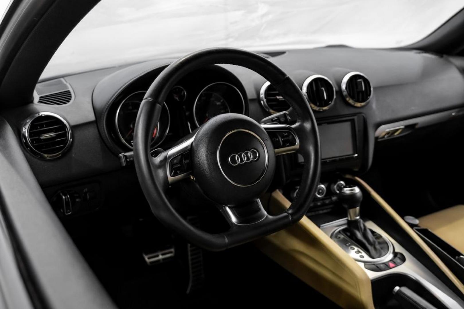 2013 Brilliant Black /Beige Audi TT 2.0T Prestige (TRUKFAFK9D1) with an 2.0L 4-Cylinder TFSI Turbocharged engine, Automatic transmission, located at 15300 Midway Rd., Addison, TX, 75001, (972) 702-0011, 32.958321, -96.838074- Photo#12
