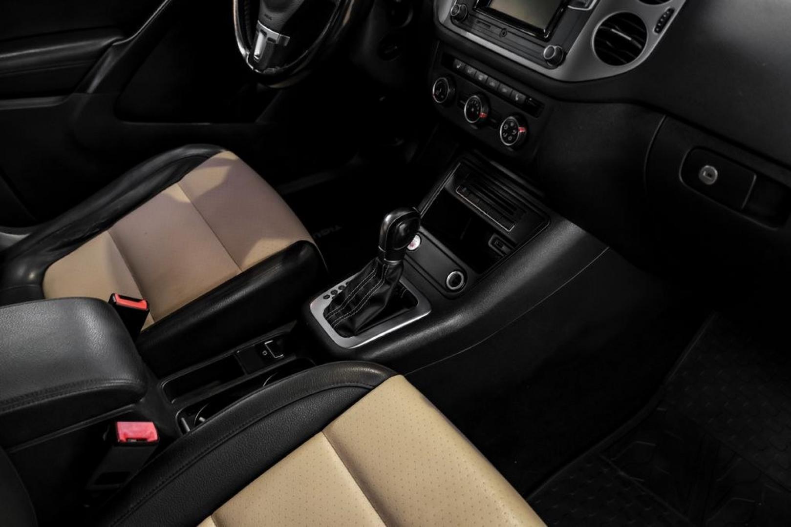 2016 Pepper / Gray /Two-Tone Beige/Black Volkswagen Tiguan S (WVGBV7AX0GW) with an 2.0L 4-Cylinder Turbocharged engine, Automatic transmission, located at 15300 Midway Rd., Addison, TX, 75001, (972) 702-0011, 32.958321, -96.838074- Photo#22