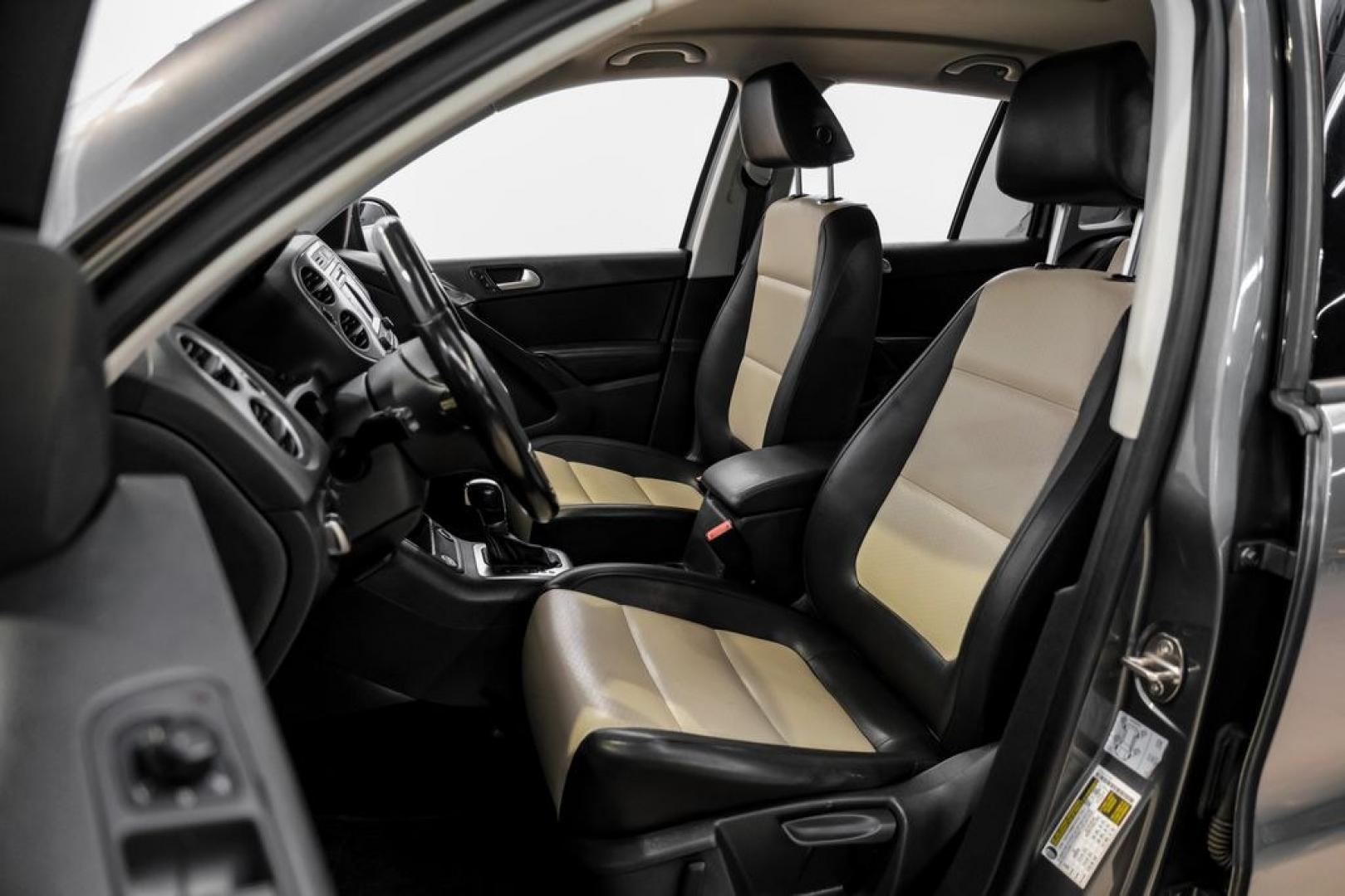 2016 Pepper / Gray /Two-Tone Beige/Black Volkswagen Tiguan S (WVGBV7AX0GW) with an 2.0L 4-Cylinder Turbocharged engine, Automatic transmission, located at 15300 Midway Rd., Addison, TX, 75001, (972) 702-0011, 32.958321, -96.838074- Photo#30