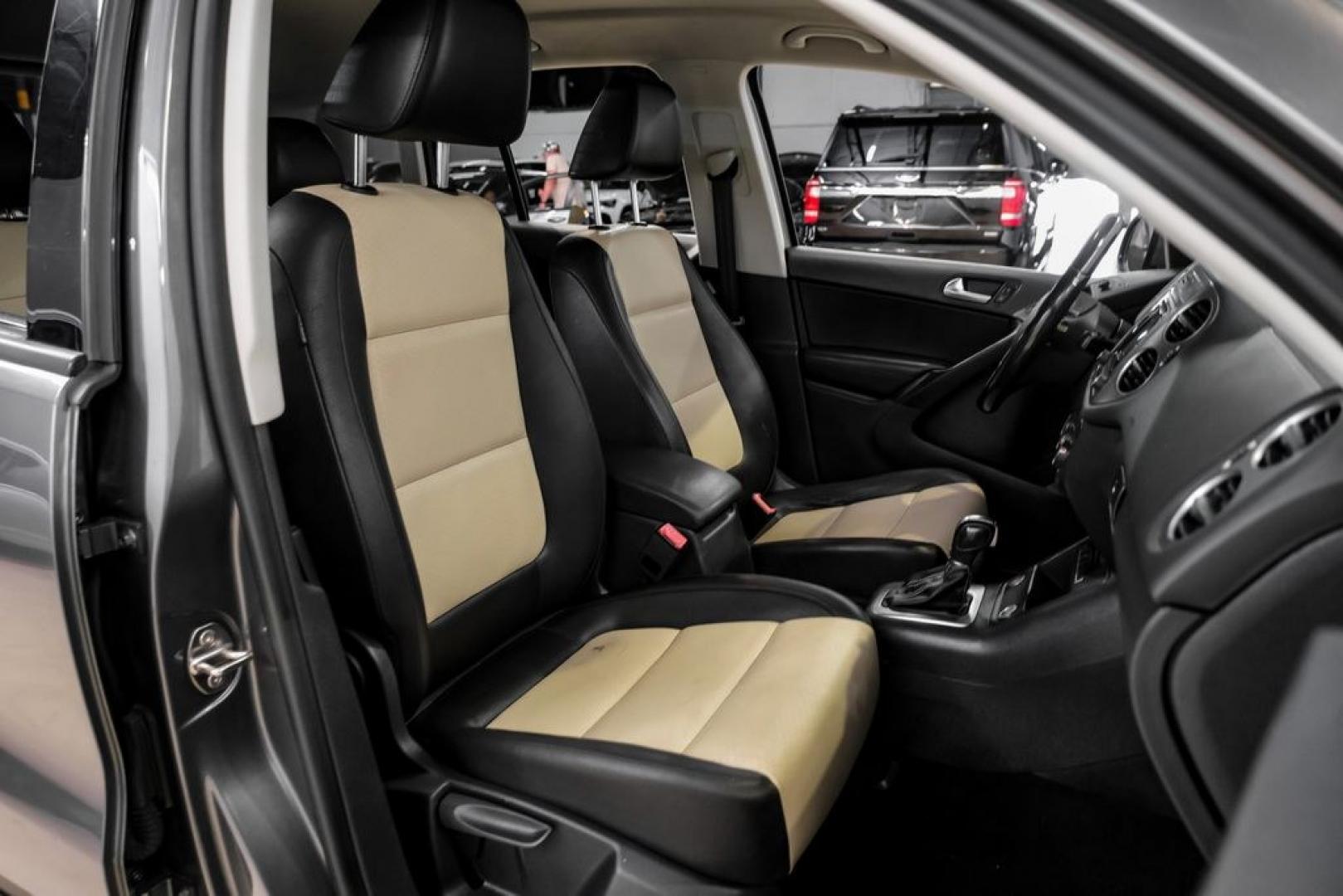 2016 Pepper / Gray /Two-Tone Beige/Black Volkswagen Tiguan S (WVGBV7AX0GW) with an 2.0L 4-Cylinder Turbocharged engine, Automatic transmission, located at 15300 Midway Rd., Addison, TX, 75001, (972) 702-0011, 32.958321, -96.838074- Photo#32