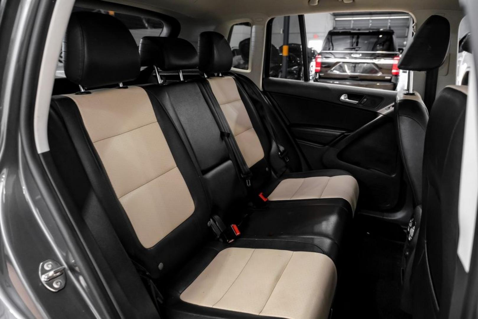2016 Pepper / Gray /Two-Tone Beige/Black Volkswagen Tiguan S (WVGBV7AX0GW) with an 2.0L 4-Cylinder Turbocharged engine, Automatic transmission, located at 15300 Midway Rd., Addison, TX, 75001, (972) 702-0011, 32.958321, -96.838074- Photo#33