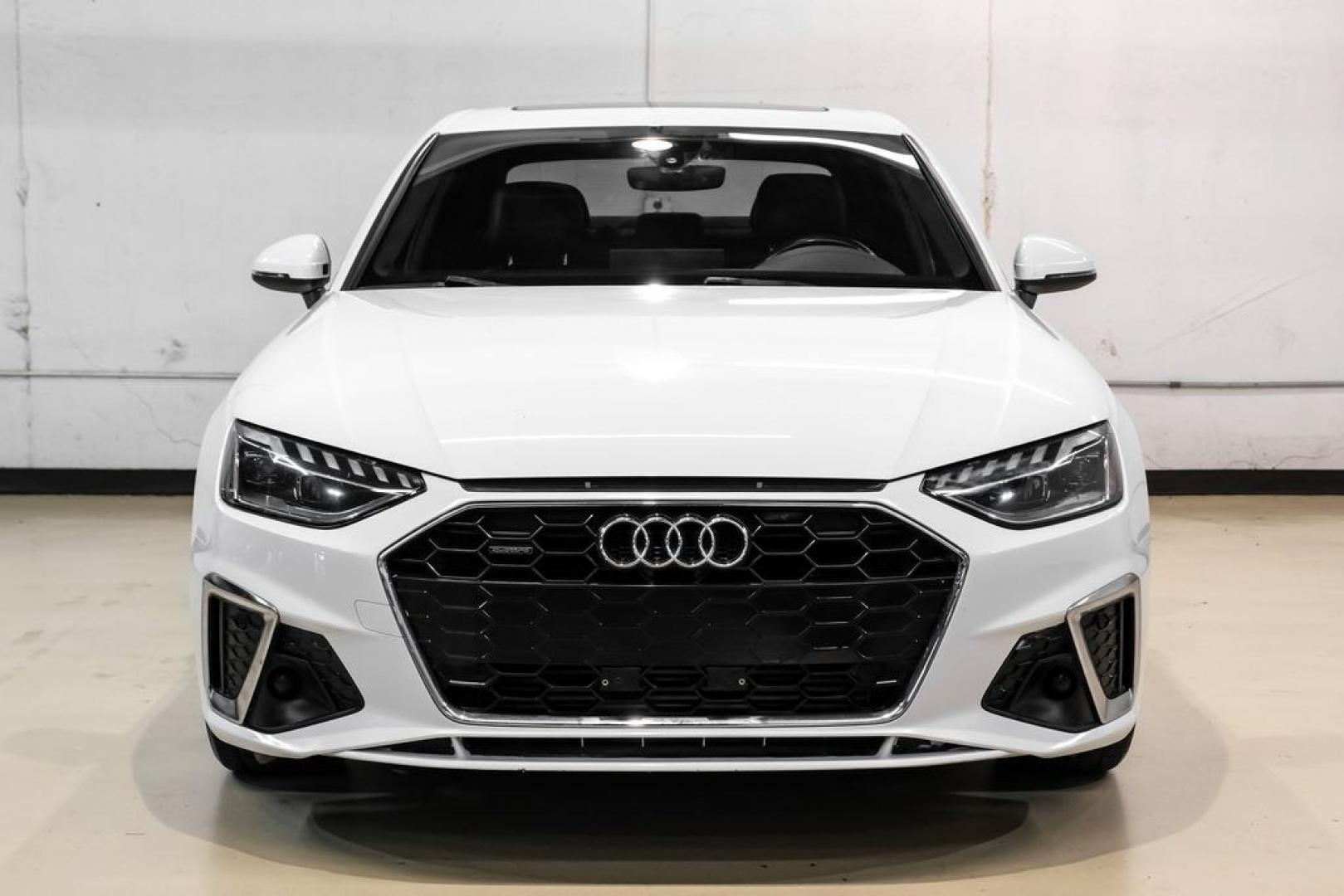 2020 Ibis White /Black Audi A4 45 Premium Plus (WAUENAF48LN) with an 2.0L I4 TFSI DOHC engine, Automatic transmission, located at 15300 Midway Rd., Addison, TX, 75001, (972) 702-0011, 32.958321, -96.838074- Photo#5