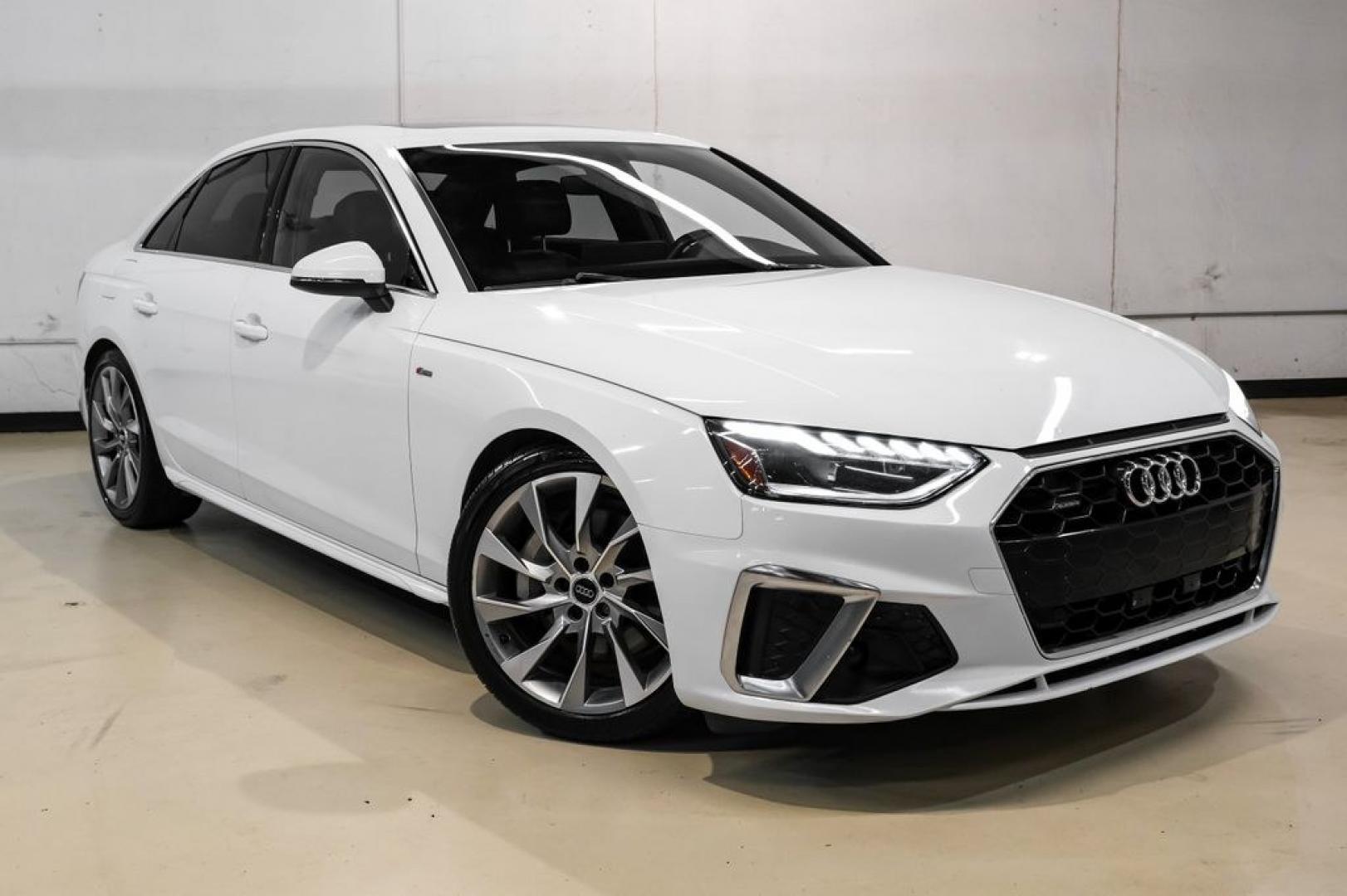 2020 Ibis White /Black Audi A4 45 Premium Plus (WAUENAF48LN) with an 2.0L I4 TFSI DOHC engine, Automatic transmission, located at 15300 Midway Rd., Addison, TX, 75001, (972) 702-0011, 32.958321, -96.838074- Photo#6
