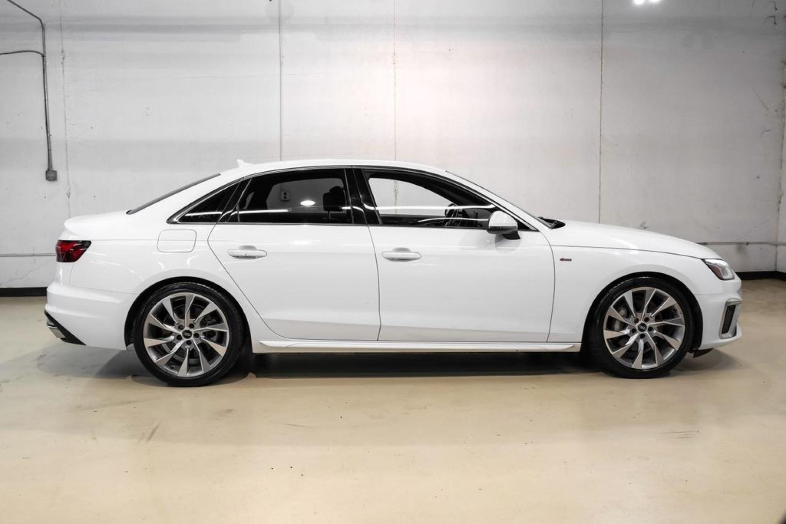 2020 Ibis White /Black Audi A4 45 Premium Plus (WAUENAF48LN) with an 2.0L I4 TFSI DOHC engine, Automatic transmission, located at 15300 Midway Rd., Addison, TX, 75001, (972) 702-0011, 32.958321, -96.838074- Photo#7