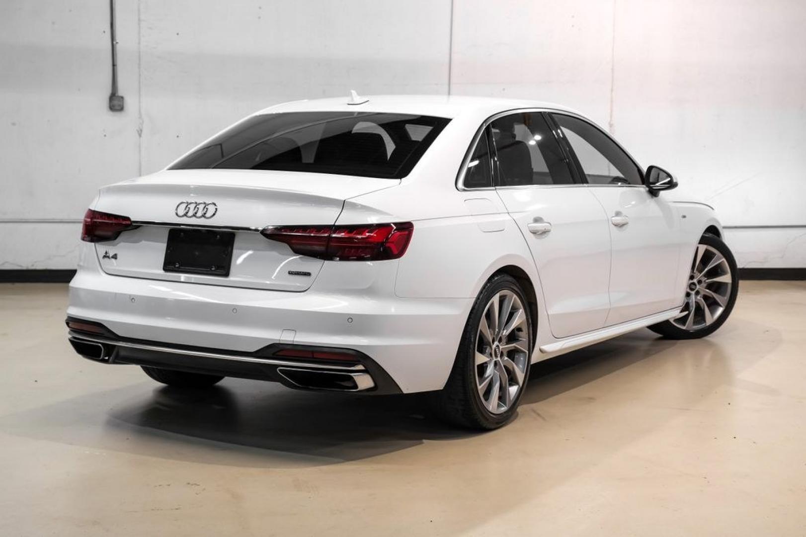 2020 Ibis White /Black Audi A4 45 Premium Plus (WAUENAF48LN) with an 2.0L I4 TFSI DOHC engine, Automatic transmission, located at 15300 Midway Rd., Addison, TX, 75001, (972) 702-0011, 32.958321, -96.838074- Photo#8