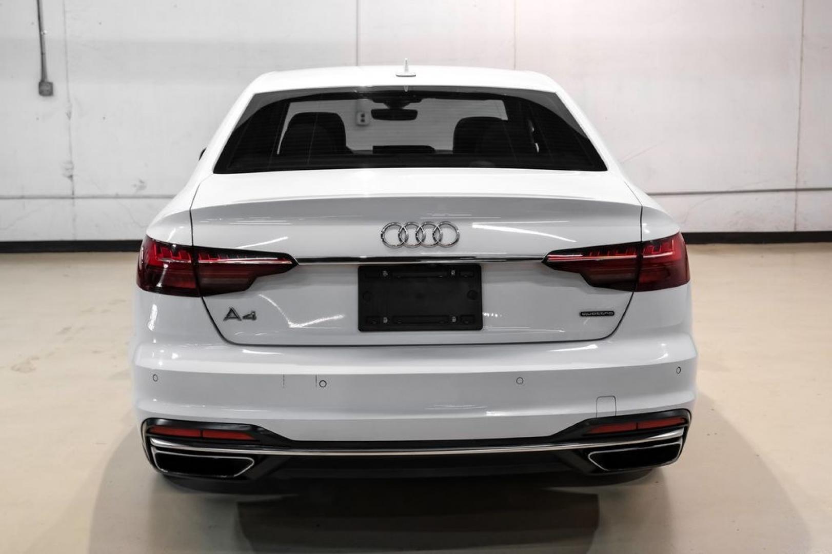 2020 Ibis White /Black Audi A4 45 Premium Plus (WAUENAF48LN) with an 2.0L I4 TFSI DOHC engine, Automatic transmission, located at 15300 Midway Rd., Addison, TX, 75001, (972) 702-0011, 32.958321, -96.838074- Photo#9
