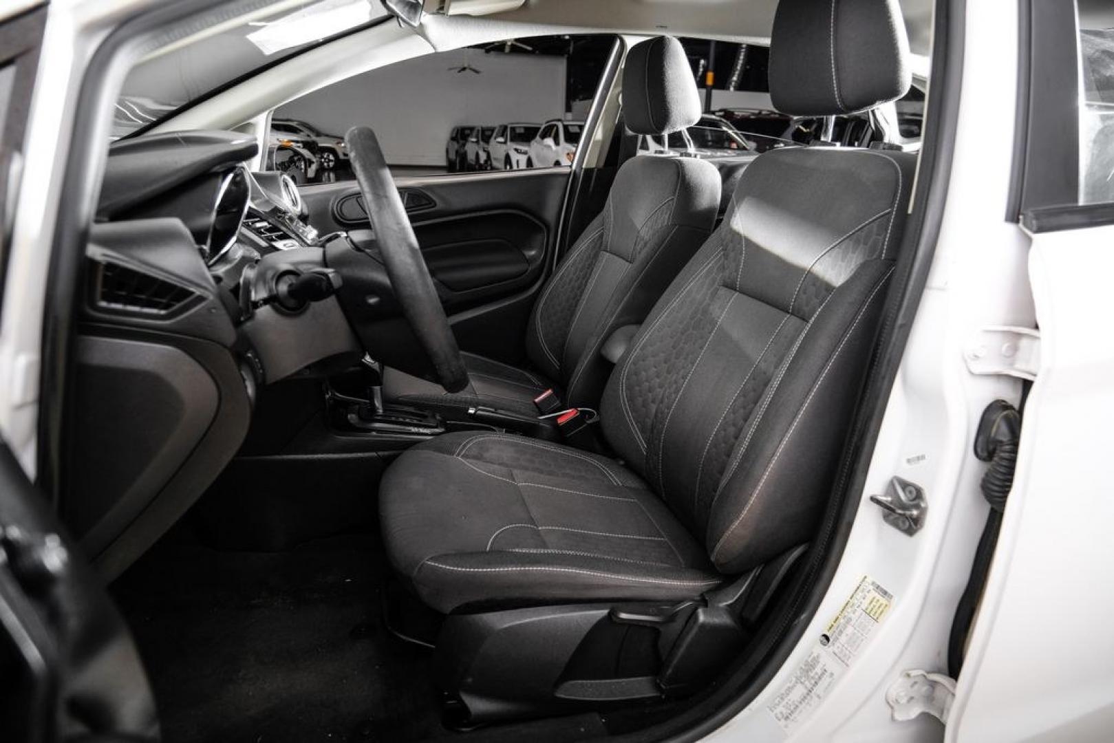 2019 Oxford White /Black Ford Fiesta SE (3FADP4BJ6KM) with an 1.6L I4 Ti-VCT engine, Automatic transmission, located at 15300 Midway Rd., Addison, TX, 75001, (972) 702-0011, 32.958321, -96.838074- Photo#35