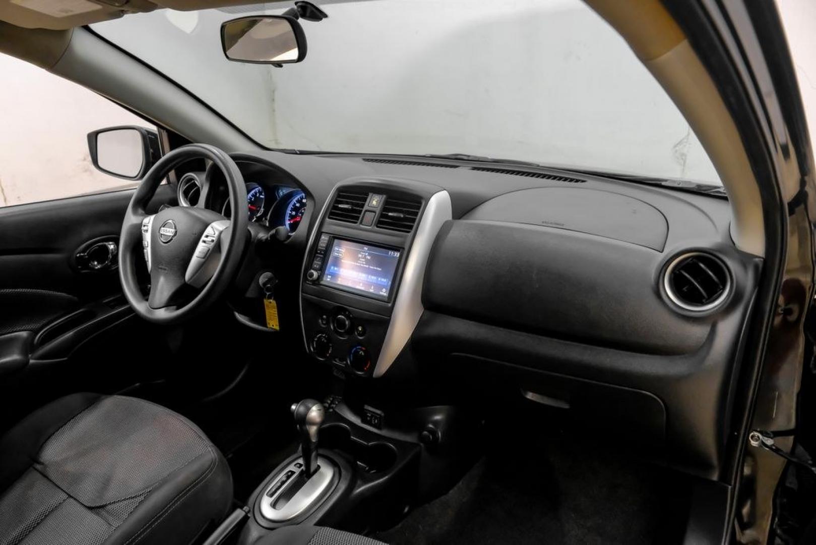2019 Super Black /Charcoal Nissan Versa 1.6 SV (3N1CN7AP0KL) with an 1.6L 4-Cylinder DOHC 16V engine, CVT transmission, located at 15300 Midway Rd., Addison, TX, 75001, (972) 702-0011, 32.958321, -96.838074- Photo#17