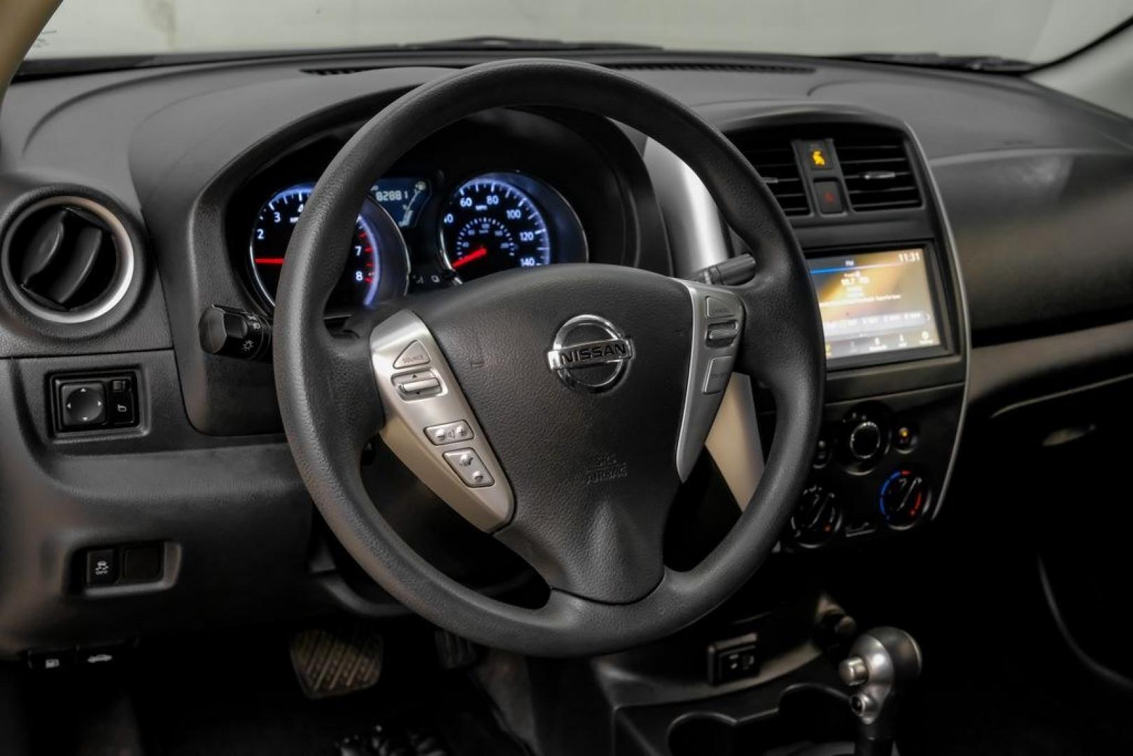 2019 Super Black /Charcoal Nissan Versa 1.6 SV (3N1CN7AP0KL) with an 1.6L 4-Cylinder DOHC 16V engine, CVT transmission, located at 15300 Midway Rd., Addison, TX, 75001, (972) 702-0011, 32.958321, -96.838074- Photo#20