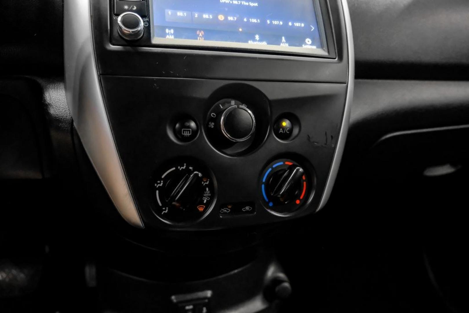 2019 Super Black /Charcoal Nissan Versa 1.6 SV (3N1CN7AP0KL) with an 1.6L 4-Cylinder DOHC 16V engine, CVT transmission, located at 15300 Midway Rd., Addison, TX, 75001, (972) 702-0011, 32.958321, -96.838074- Photo#28