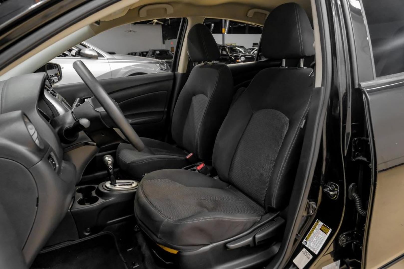 2019 Super Black /Charcoal Nissan Versa 1.6 SV (3N1CN7AP0KL) with an 1.6L 4-Cylinder DOHC 16V engine, CVT transmission, located at 15300 Midway Rd., Addison, TX, 75001, (972) 702-0011, 32.958321, -96.838074- Photo#36