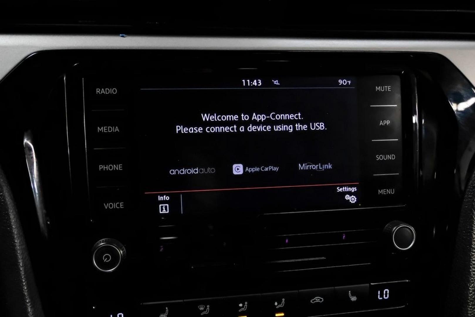2020 Deep Black Pearl /Titan Black Volkswagen Passat 2.0T SE (1VWSA7A38LC) with an 2.0L I4 TSI Turbocharged engine, Automatic transmission, located at 15300 Midway Rd., Addison, TX, 75001, (972) 702-0011, 32.958321, -96.838074- Photo#28