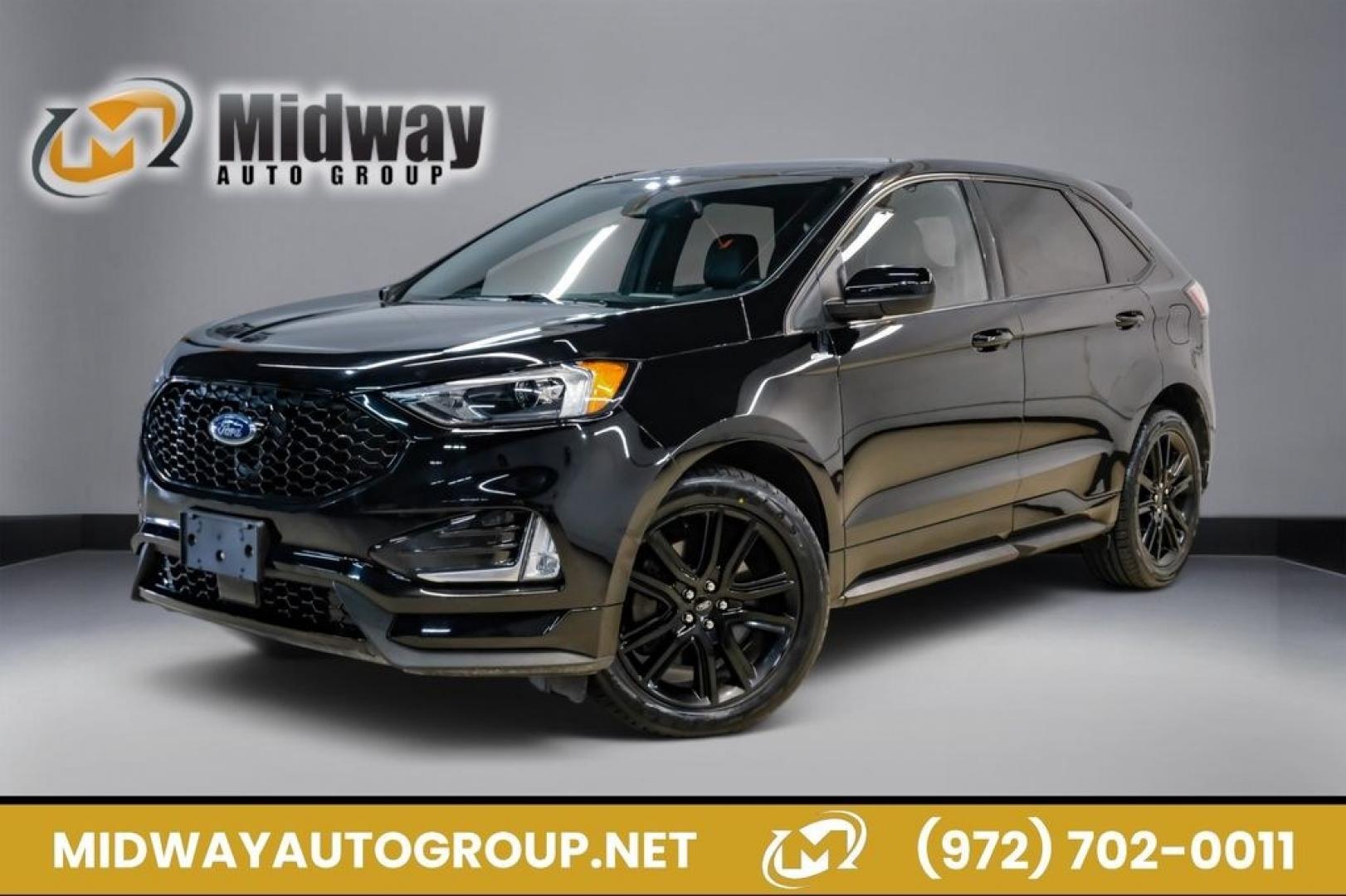 2024 Black Metallic /Ebony Ford Edge ST Line (2FMPK4J9XRB) with an EcoBoost 2.0L I4 GTDi DOHC Turbocharged VCT engine, Automatic transmission, located at 15300 Midway Rd., Addison, TX, 75001, (972) 702-0011, 32.958321, -96.838074- Photo#0