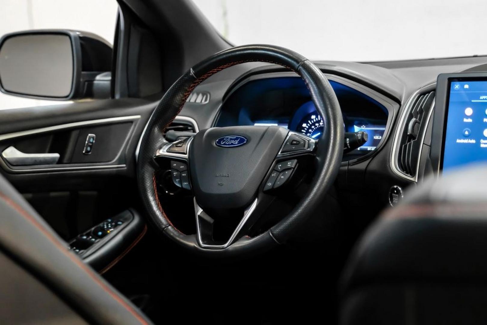 2024 Black Metallic /Ebony Ford Edge ST Line (2FMPK4J9XRB) with an EcoBoost 2.0L I4 GTDi DOHC Turbocharged VCT engine, Automatic transmission, located at 15300 Midway Rd., Addison, TX, 75001, (972) 702-0011, 32.958321, -96.838074- Photo#14
