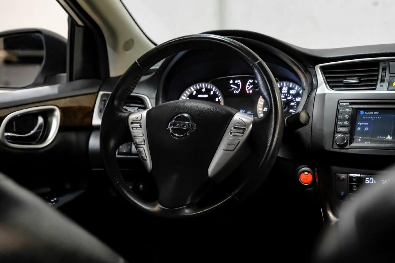2015 Brilliant Silver /Charcoal Nissan Sentra SL (3N1AB7AP2FY) with an 1.8L 4-Cylinder DOHC 16V engine, CVT transmission, located at 15300 Midway Rd., Addison, TX, 75001, (972) 702-0011, 32.958321, -96.838074- Photo#12
