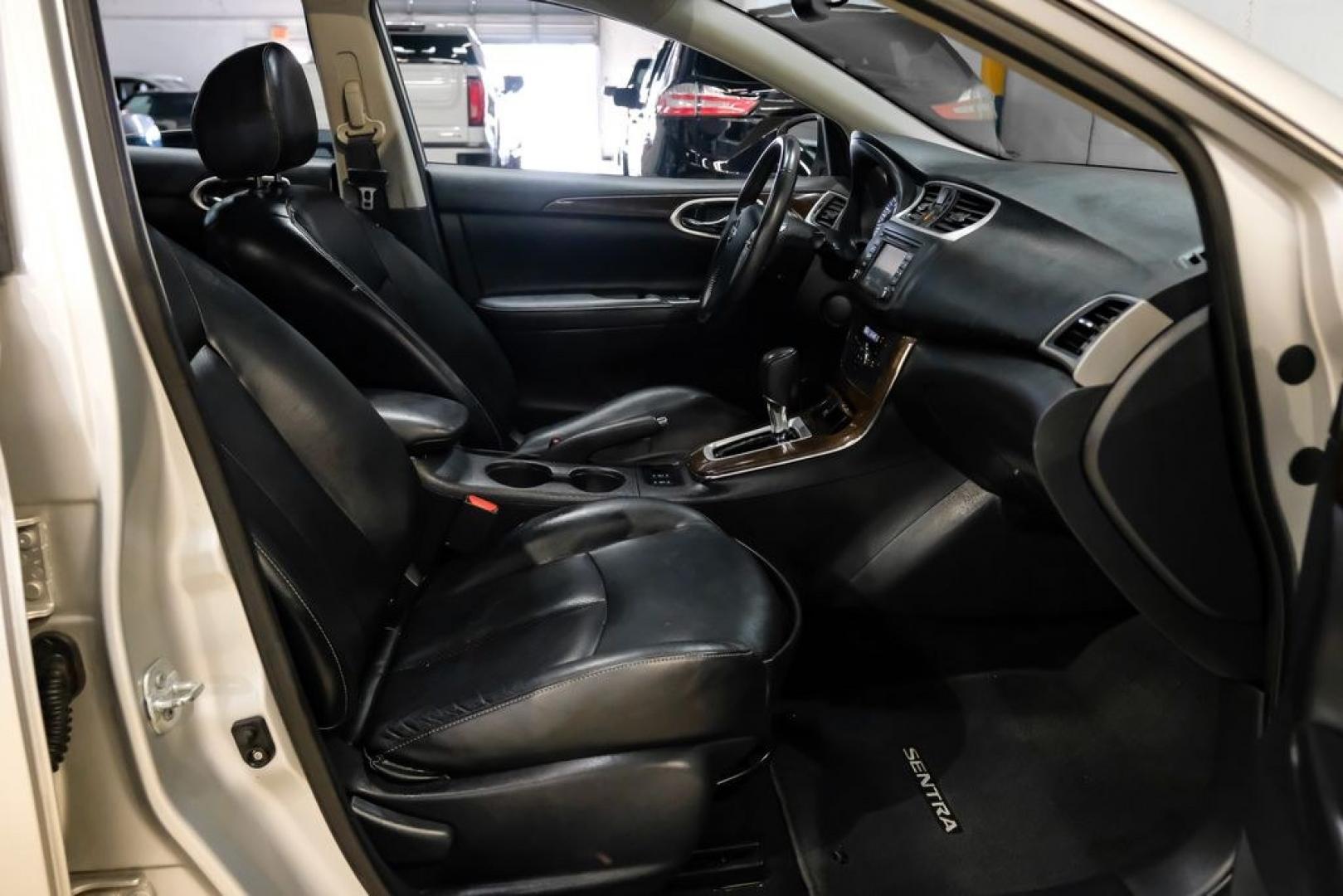 2015 Brilliant Silver /Charcoal Nissan Sentra SL (3N1AB7AP2FY) with an 1.8L 4-Cylinder DOHC 16V engine, CVT transmission, located at 15300 Midway Rd., Addison, TX, 75001, (972) 702-0011, 32.958321, -96.838074- Photo#25