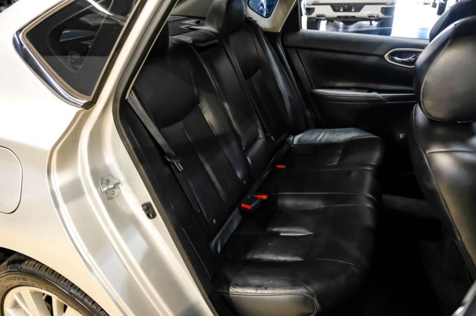 2015 Brilliant Silver /Charcoal Nissan Sentra SL (3N1AB7AP2FY) with an 1.8L 4-Cylinder DOHC 16V engine, CVT transmission, located at 15300 Midway Rd., Addison, TX, 75001, (972) 702-0011, 32.958321, -96.838074- Photo#27